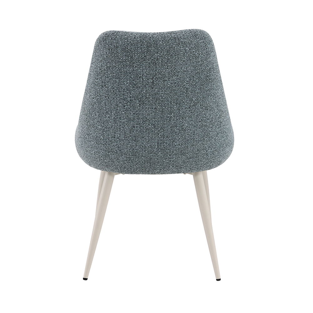 Laela - Side Chair (Set of 2) - Light Blue Boucle & White, light blue, view 2