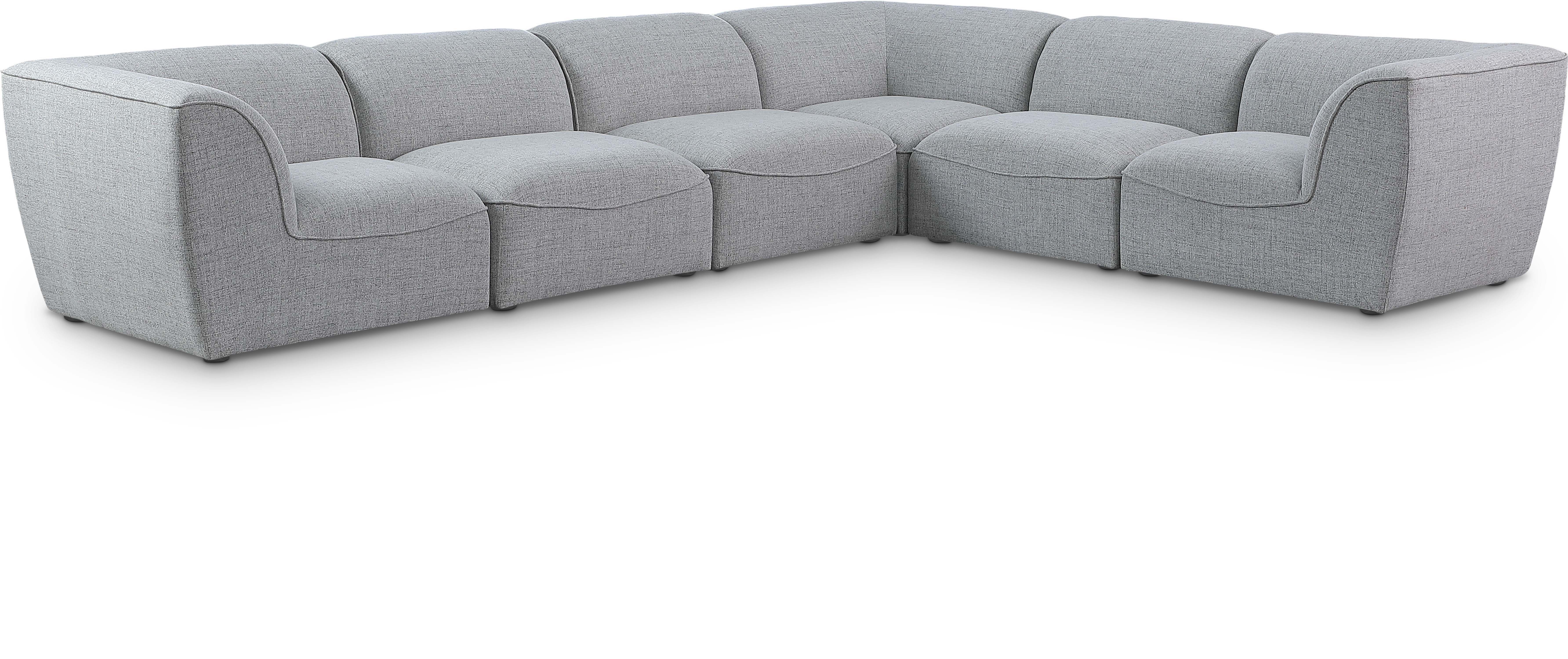 Miramar - 6 Piece Modular Corner Sectional - Gray