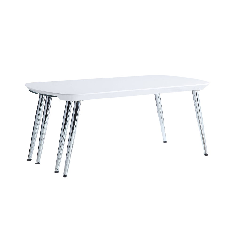Patina - Coffee Table - White & Chrome, white, view 5