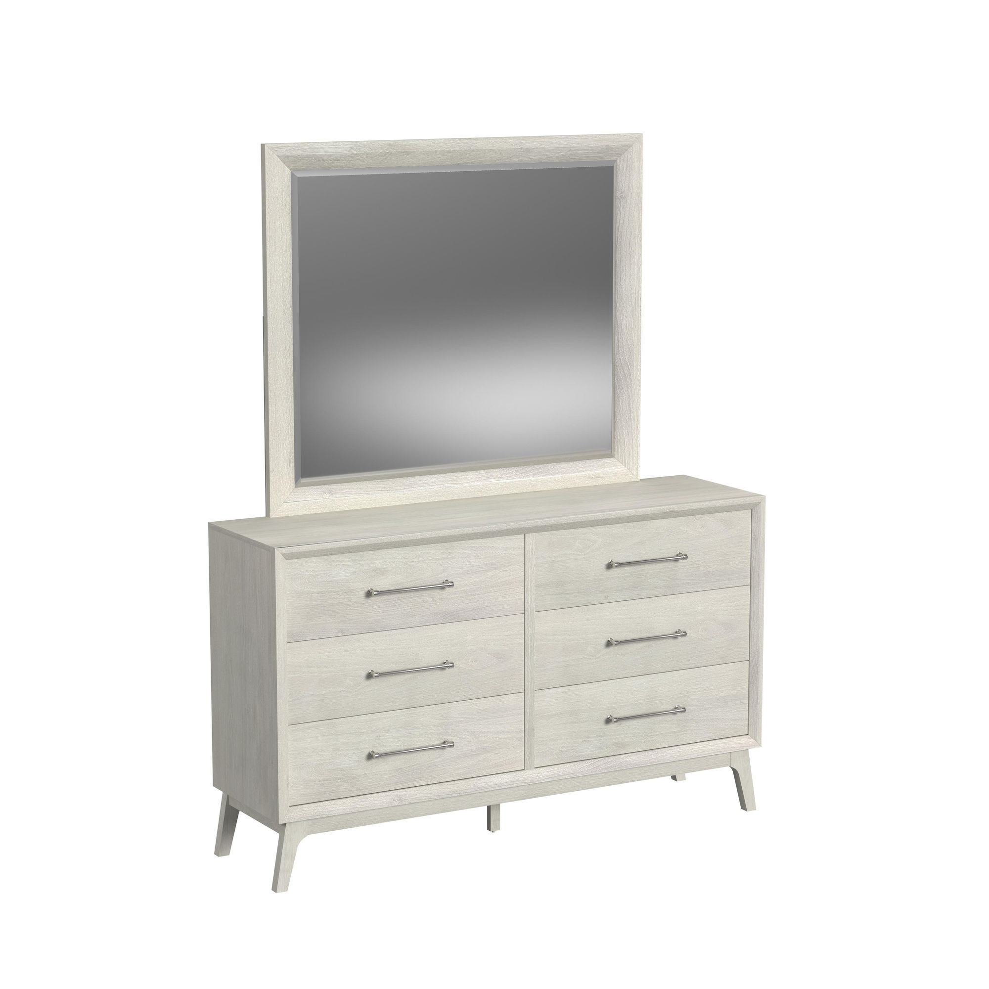Westland - King Upholstered 5 Piece Bedroom Set With Fabric - Almond Gray