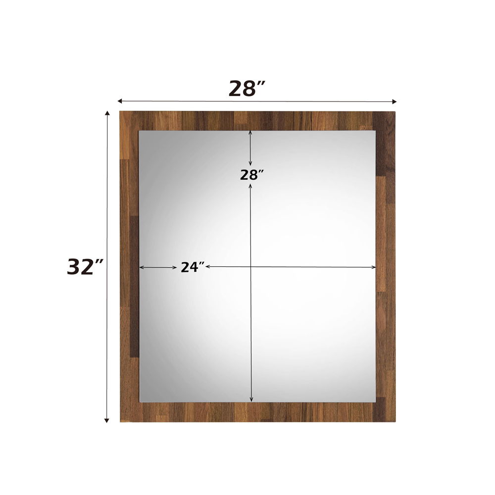 Hestia - Mirror - Walnut, dark brown, view 3