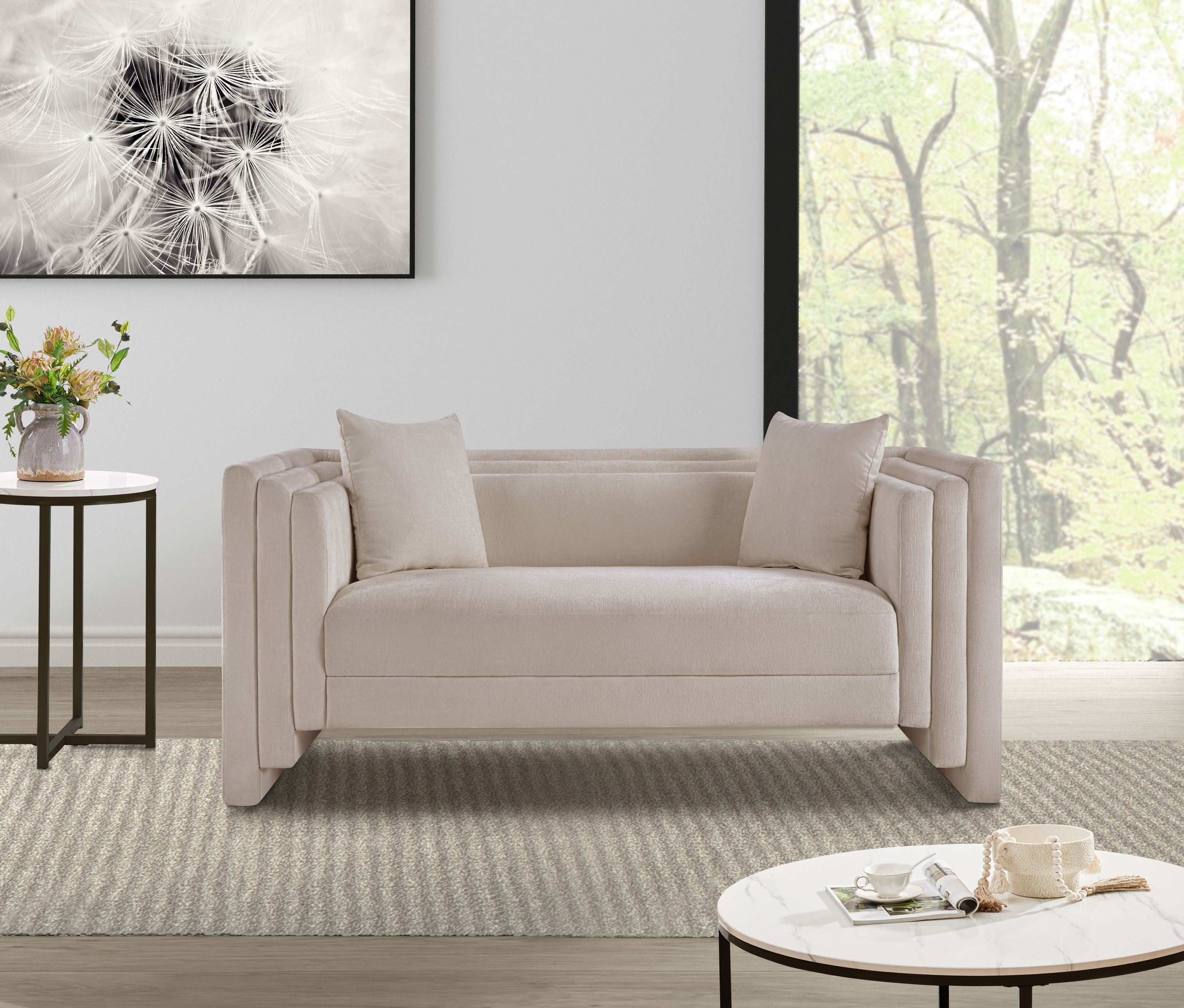 Everett - Loveseat - Beige