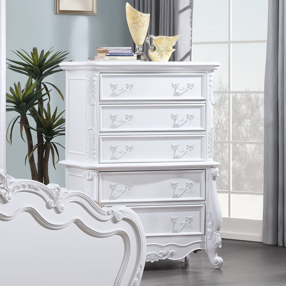 Latisha - Chest - White, dark brown, view 4