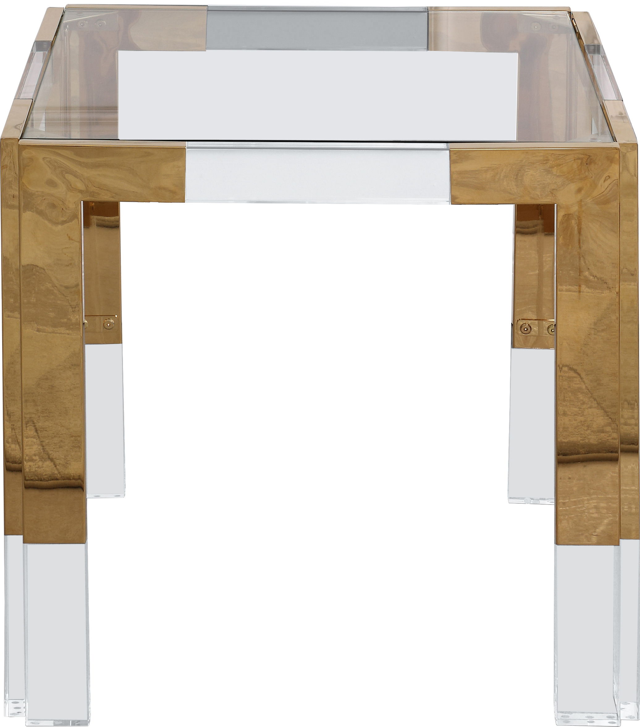 Casper - Steel End Table - Rich Gold