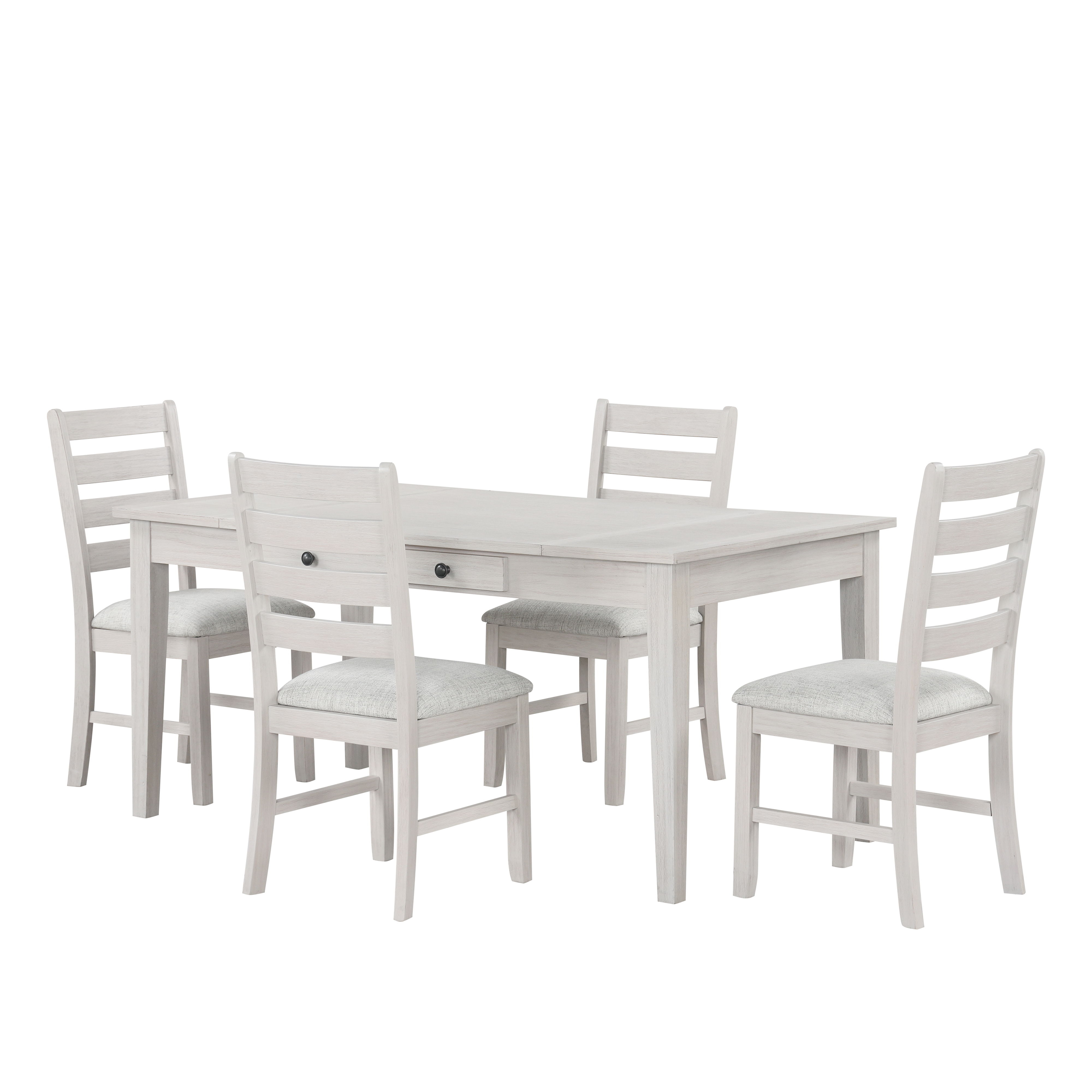 Echo - Dining Table And 4 Chairs - Driftwood