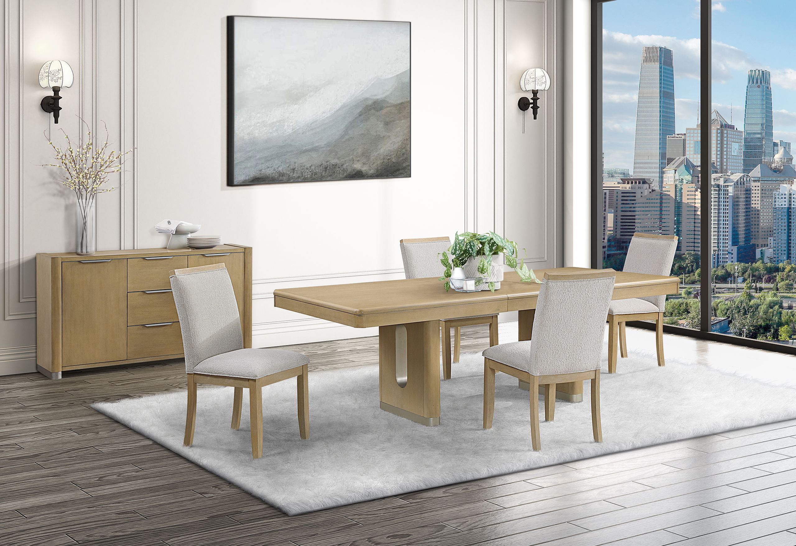 5 Pc · D1248 Dining Table And 4 D1248 Dining Chairs