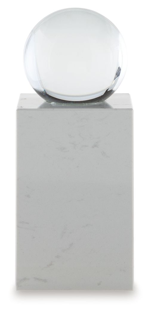 Sellner - 14" Sculpture - Clear / White