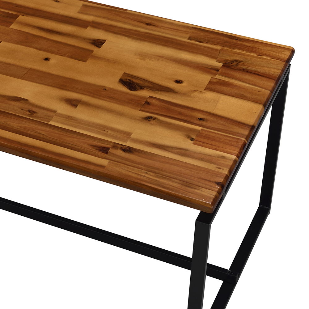 Jurgen - 3 Piece Coffee & End Set - Oak & Black, black, view 7