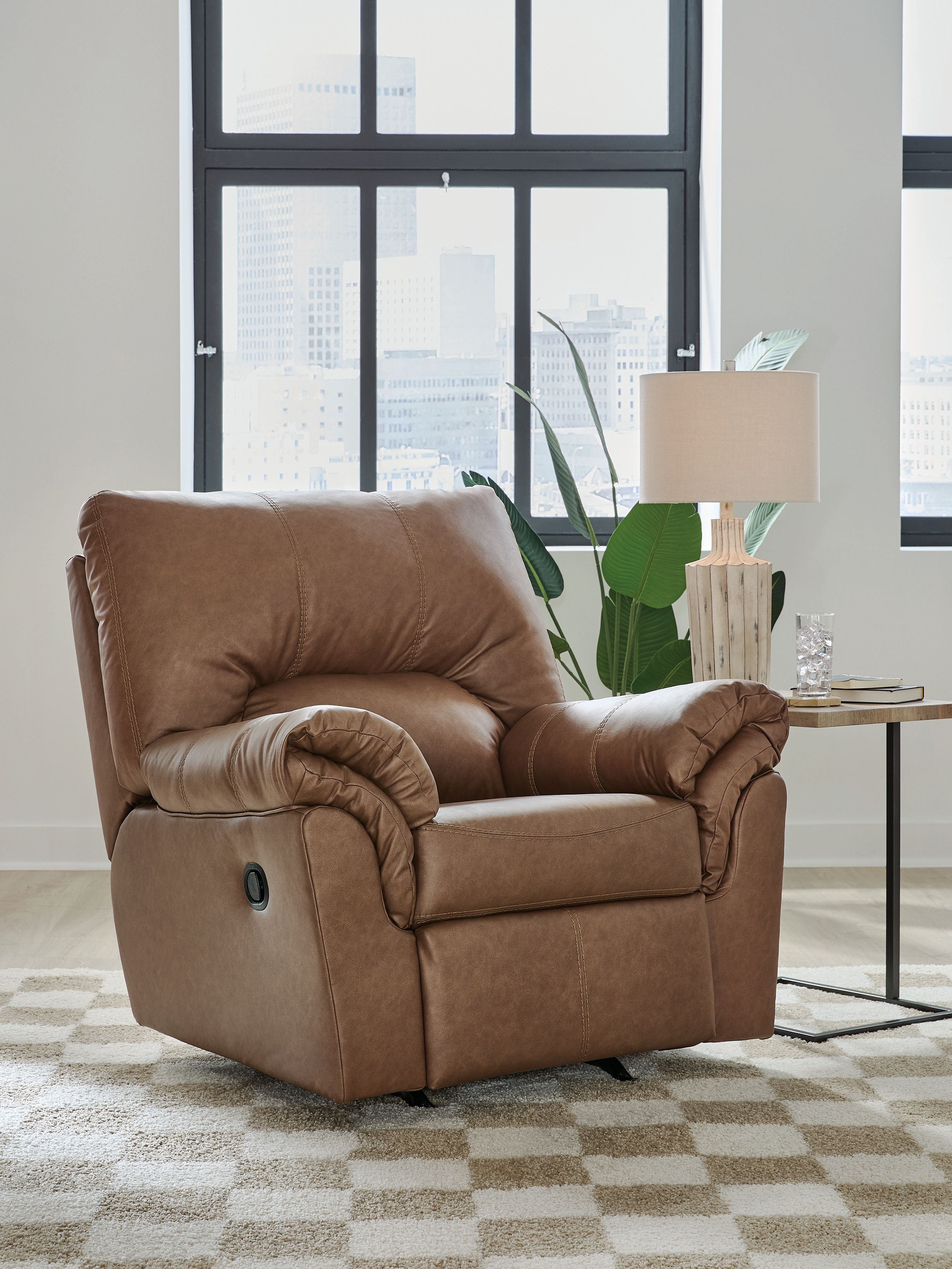 Ashley Furniture WillowBend - Rocker Recliner - Caramel - Image 2