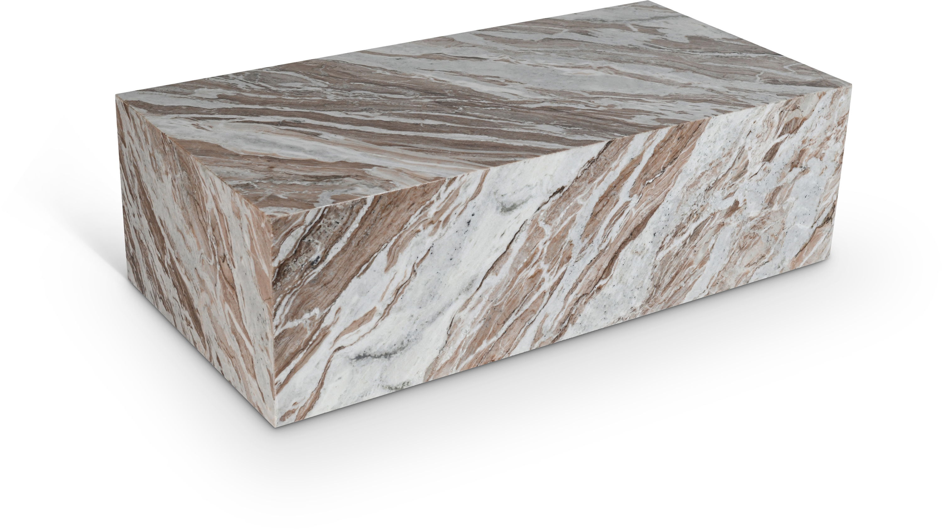 Bolzano - Marble Coffee Table - Brown