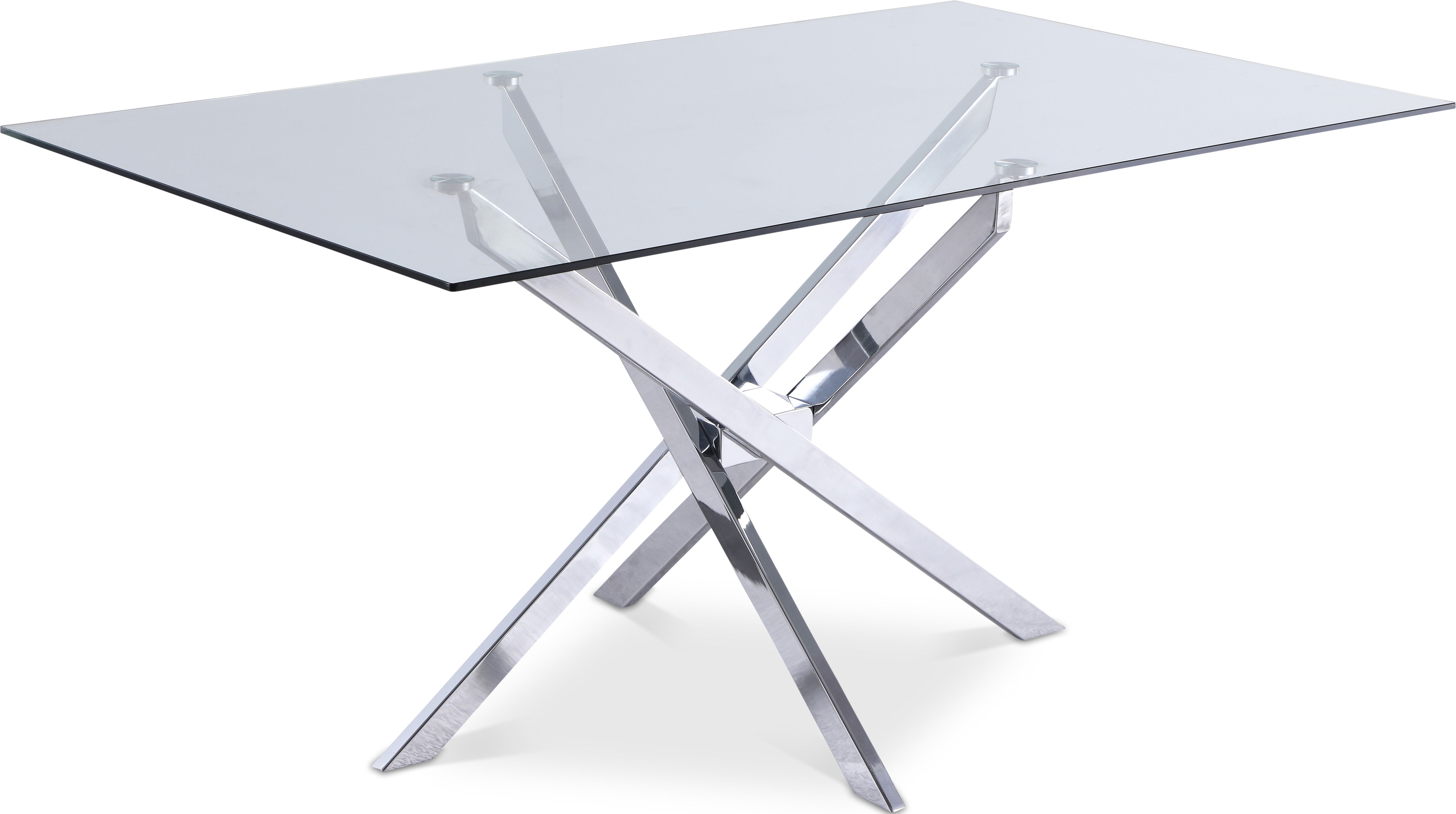 Xander - Dining Table - Pearl Silver - Metal