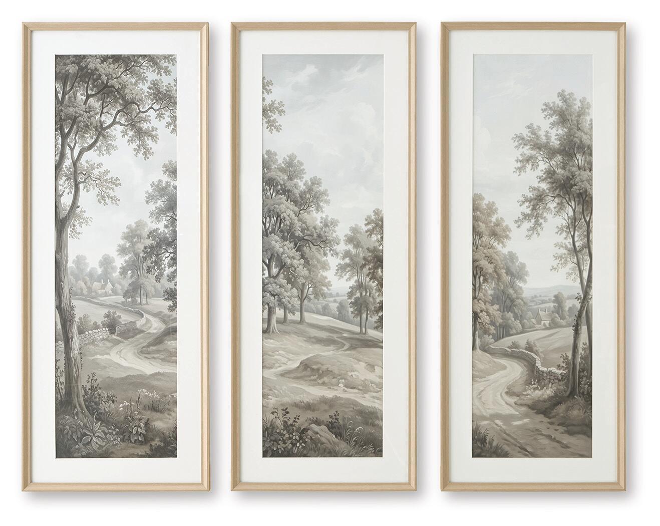 Dixonburg – Wall Art Set (Set of 3) – Taupe / Gray