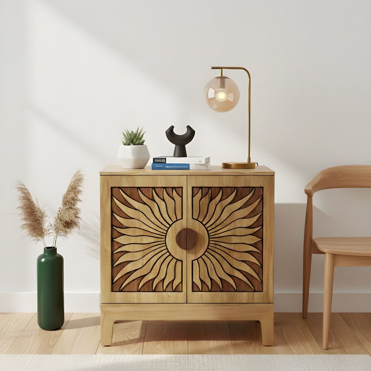 Lola - Cabinet - Natural Oak, light brown