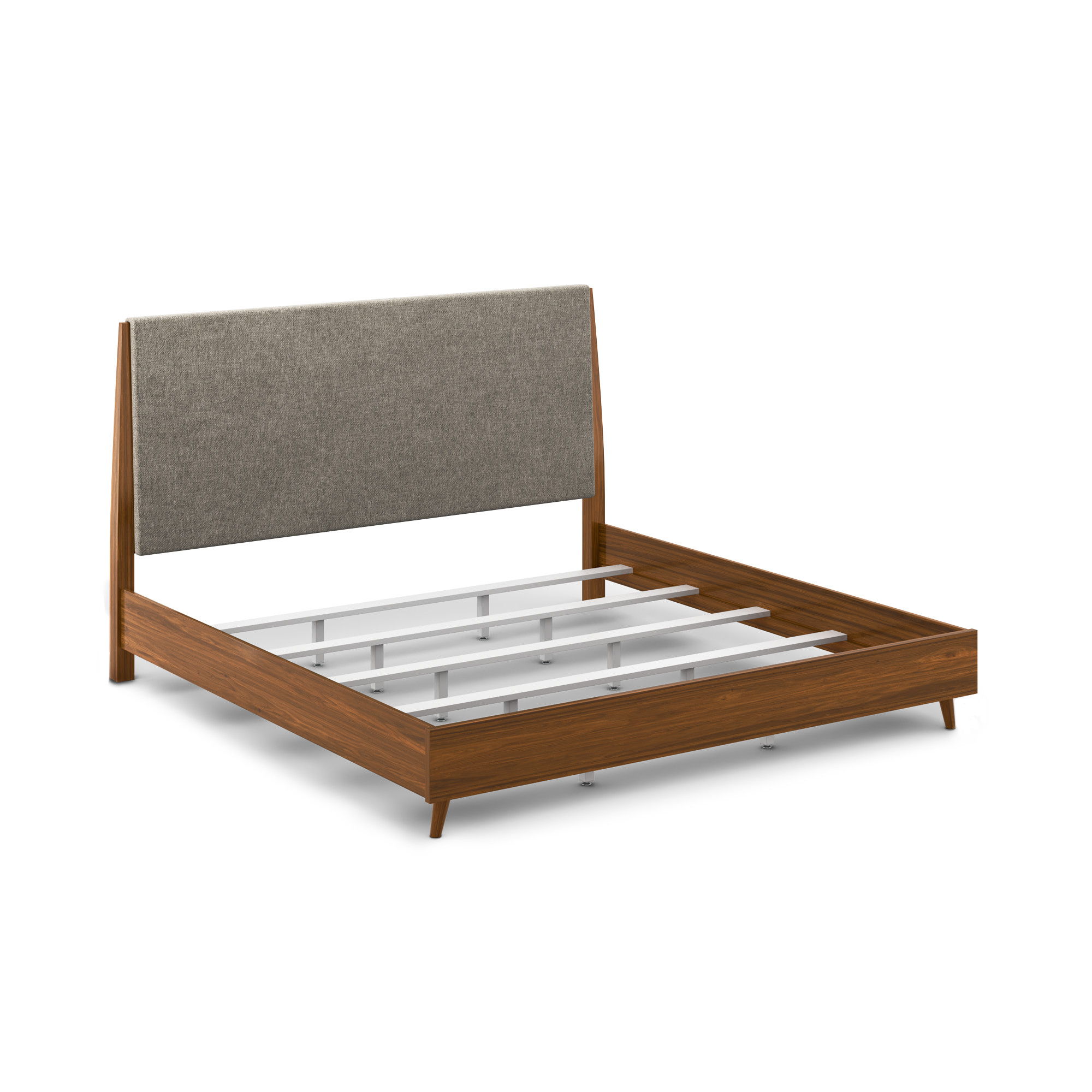 Ludwig - King Bed - Dark Brown, gray, view 2