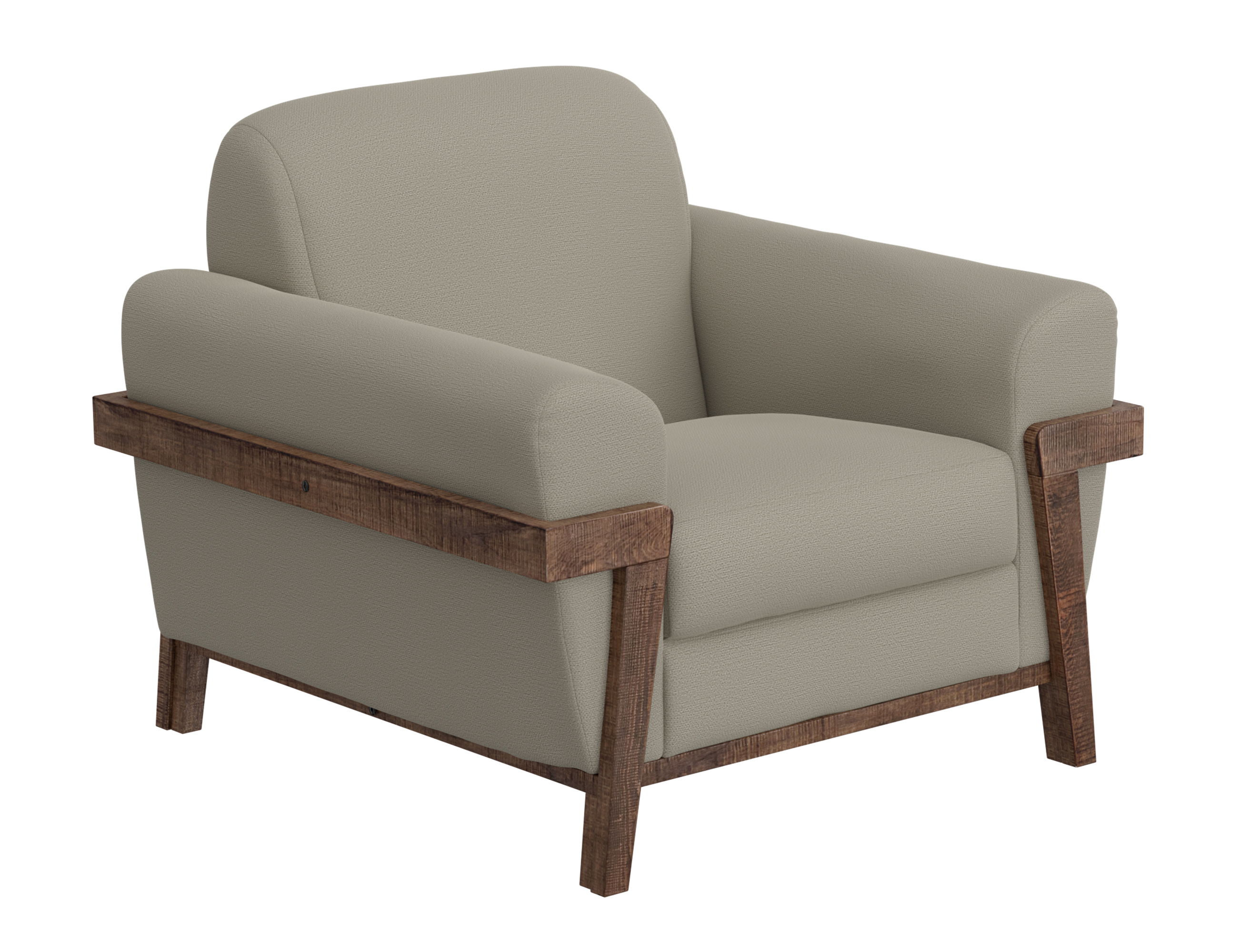 International Furniture Direct Loft Brown - Arm Chair - Almond Gray