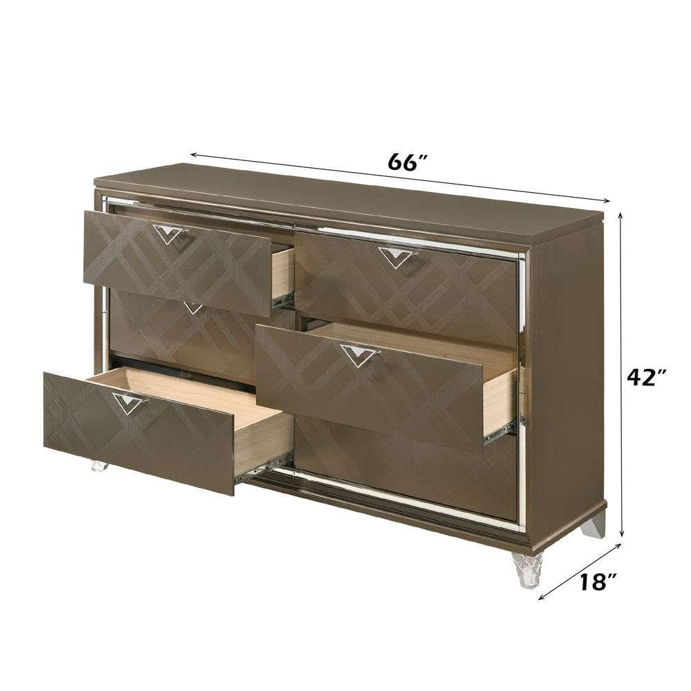 Skylar - Dresser - Dark Champagne, dark brown, view 5