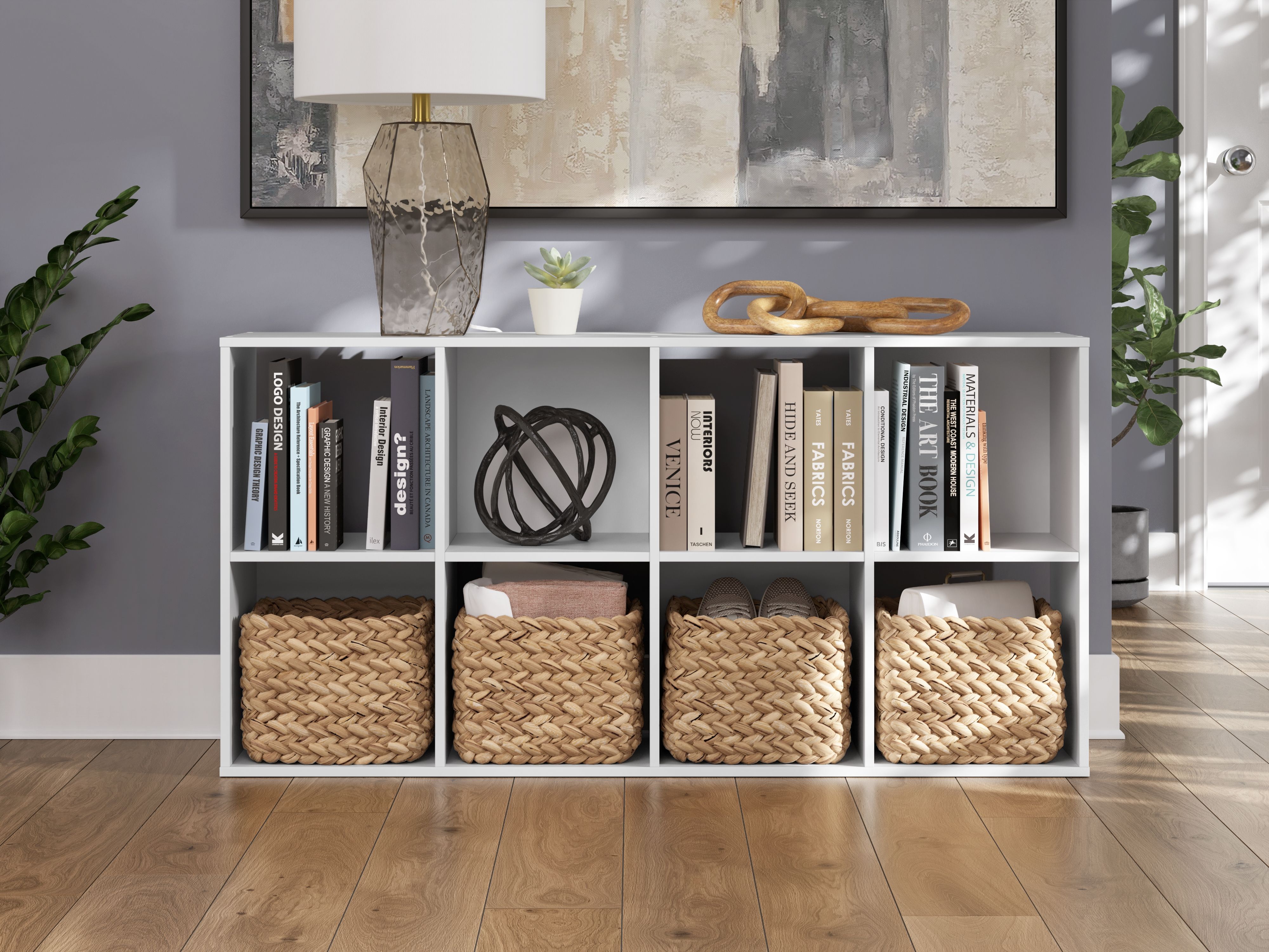 Ashley Furniture Onita - Eight Cube Organizer - White - Image 9