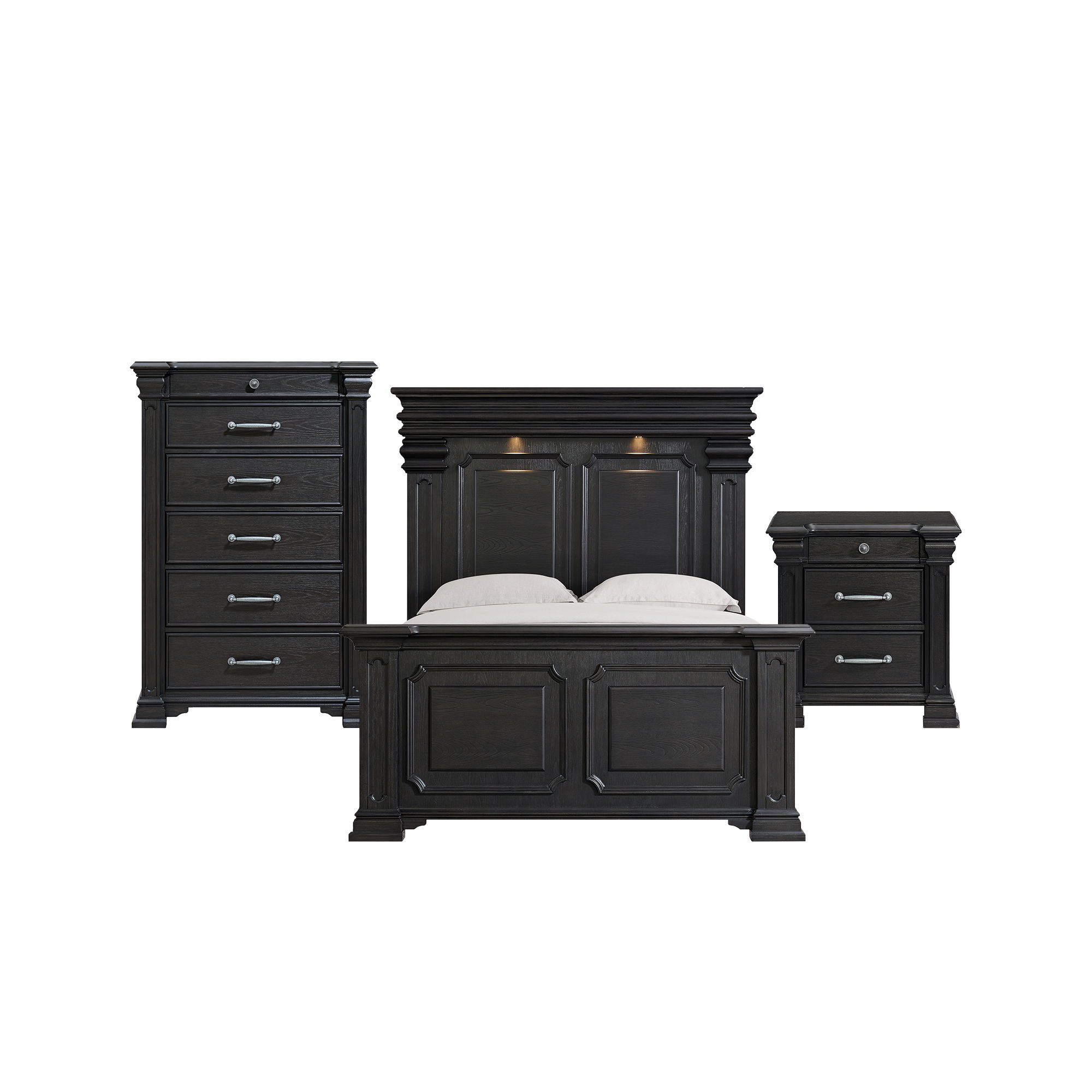 King · 3 Pc · Bedroom Set