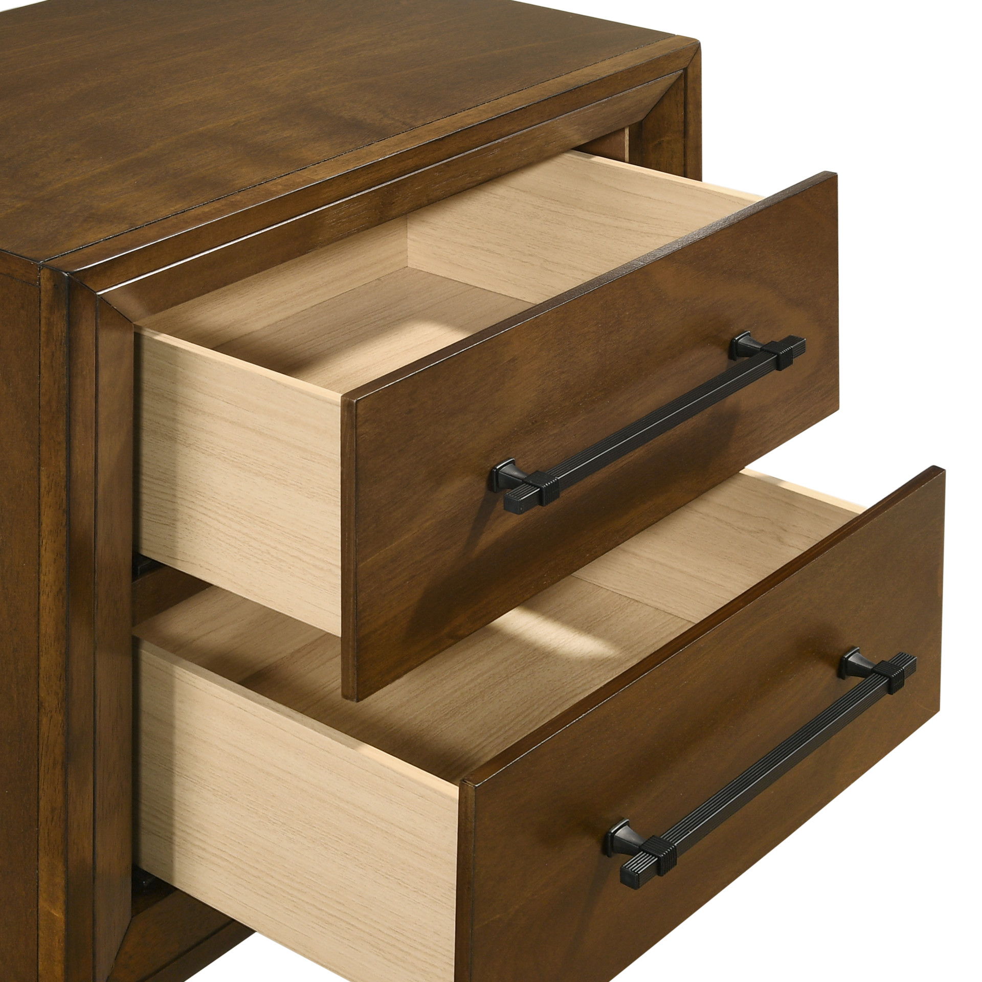 Ballard - 2 Drawer Nightstand - Walnut, light brown, view 5
