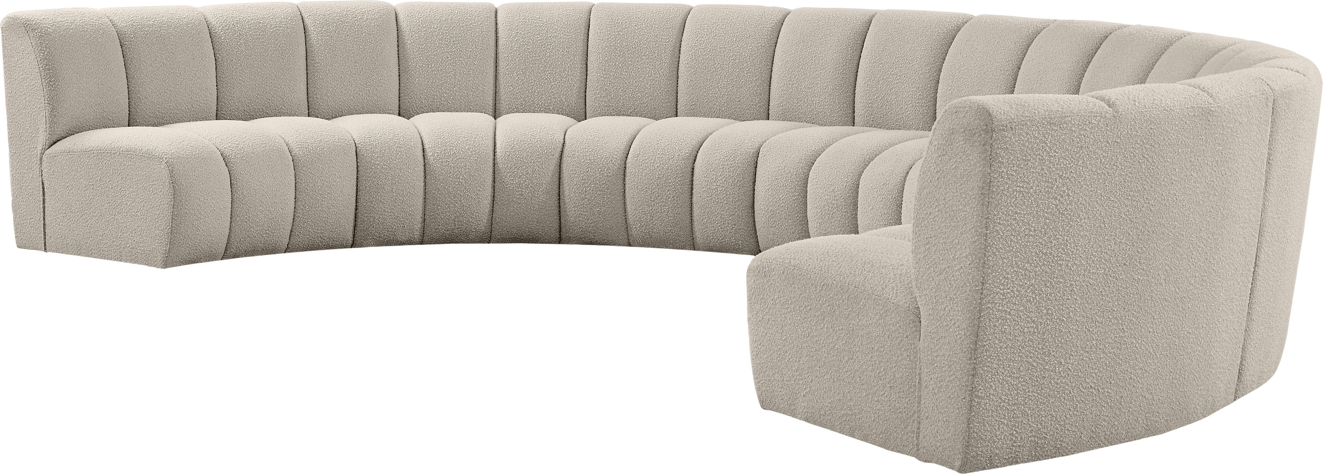 Infinity - 7 Piece Modular Sectional - Light Brown