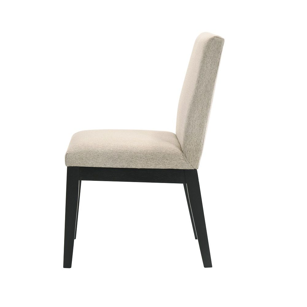 Froja - Side Chair (Set of 2) - Beige Fabric & Black, beige, view 7