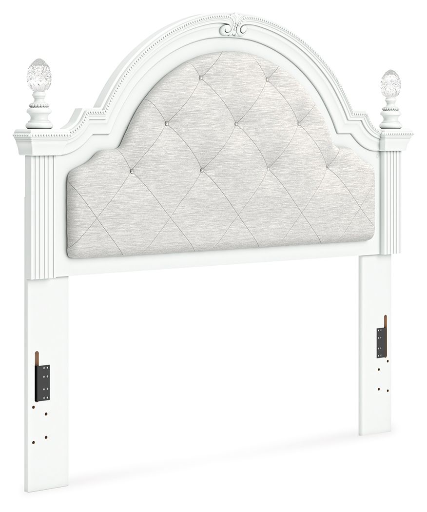 Kozlani – Full Upholstered Panel Headboard – White