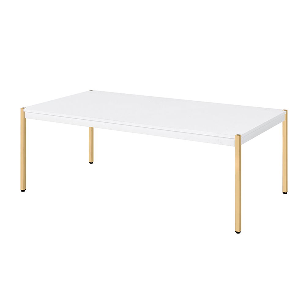 Otrac - Coffee Table - White & Gold, white, view 2