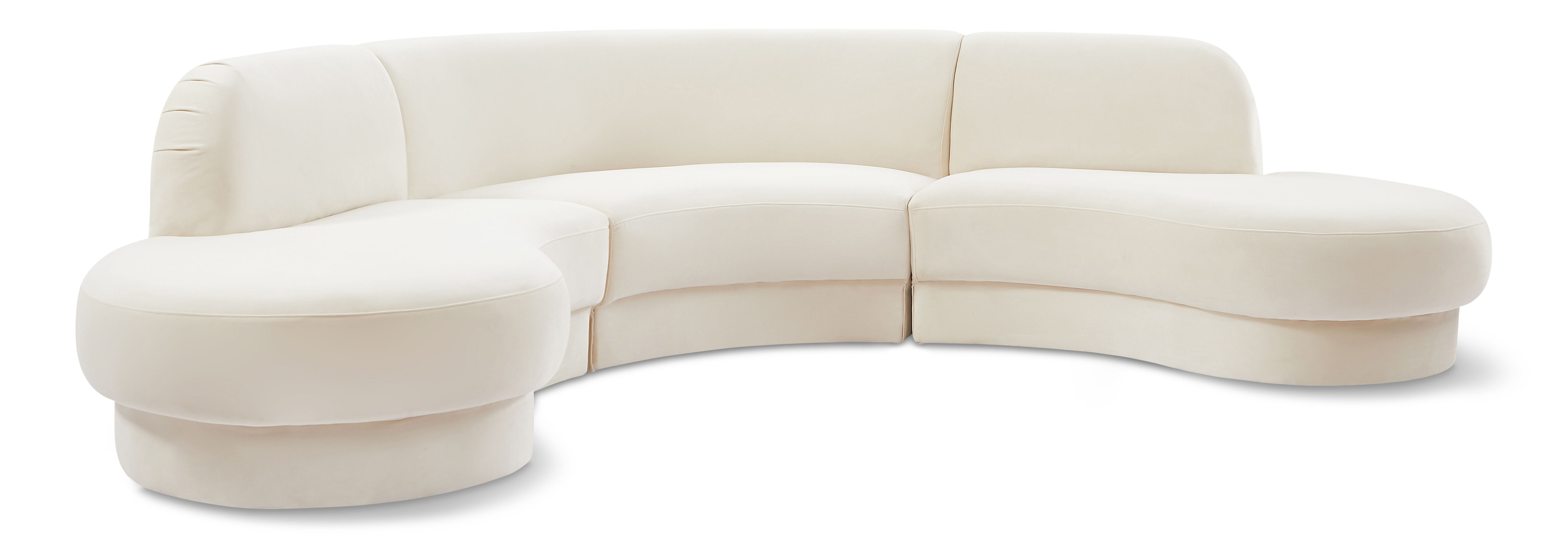 Rosa - 3 Piece Sectional - Cream