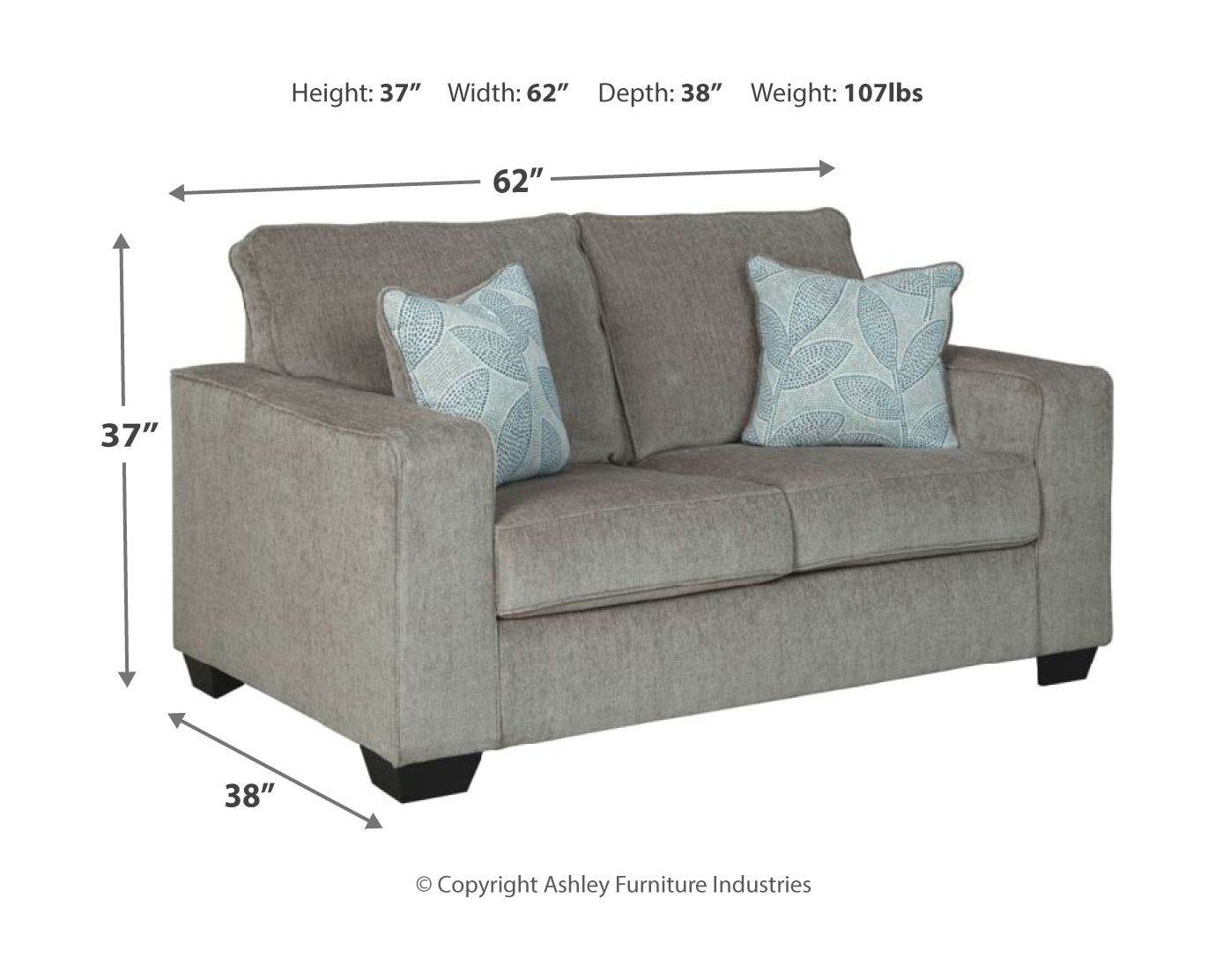 Altari - 2 Pc. - Sofa, Loveseat - Alloy