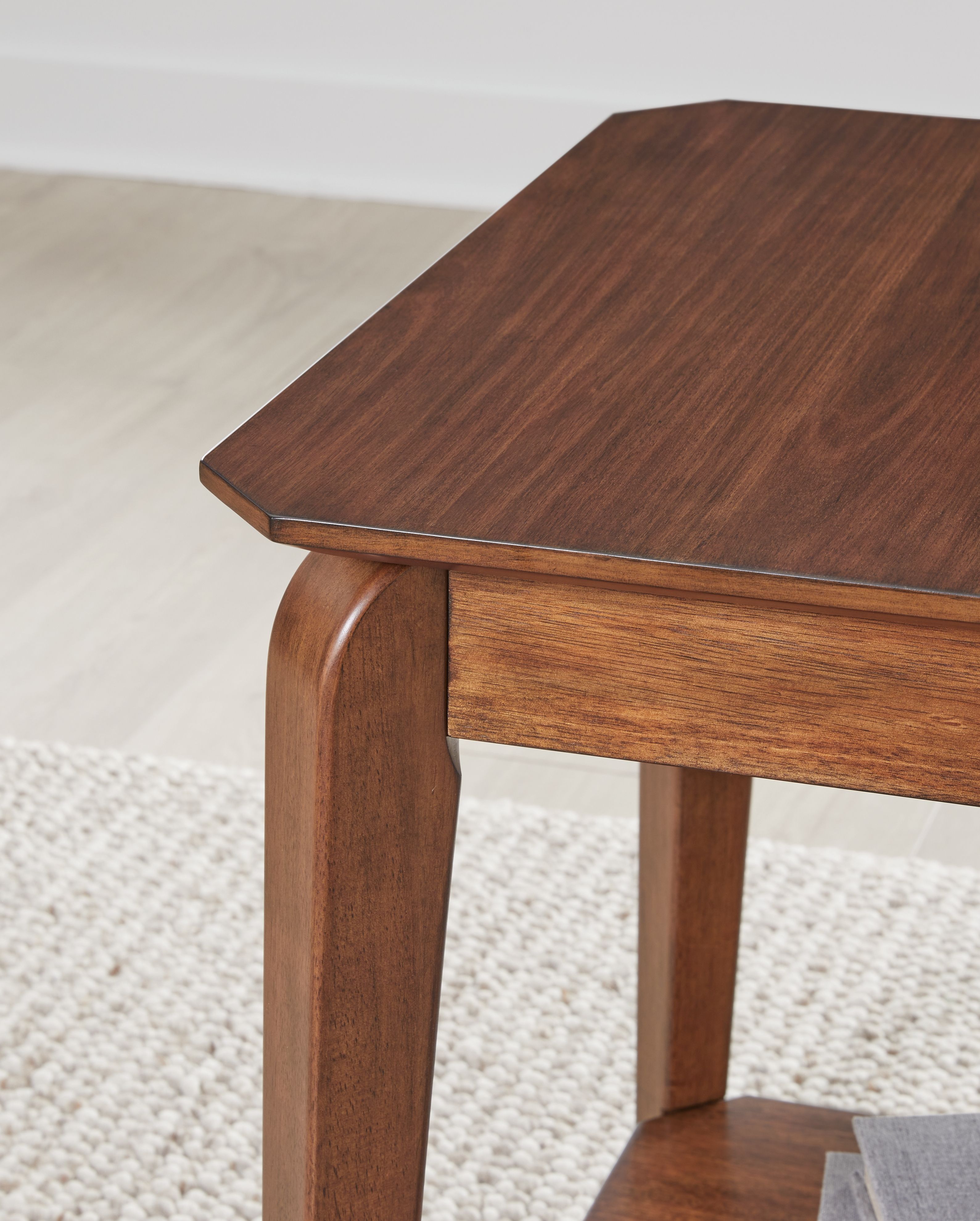 Ashley Furniture Trenmour - Square End Table - Medium Brown - Image 6