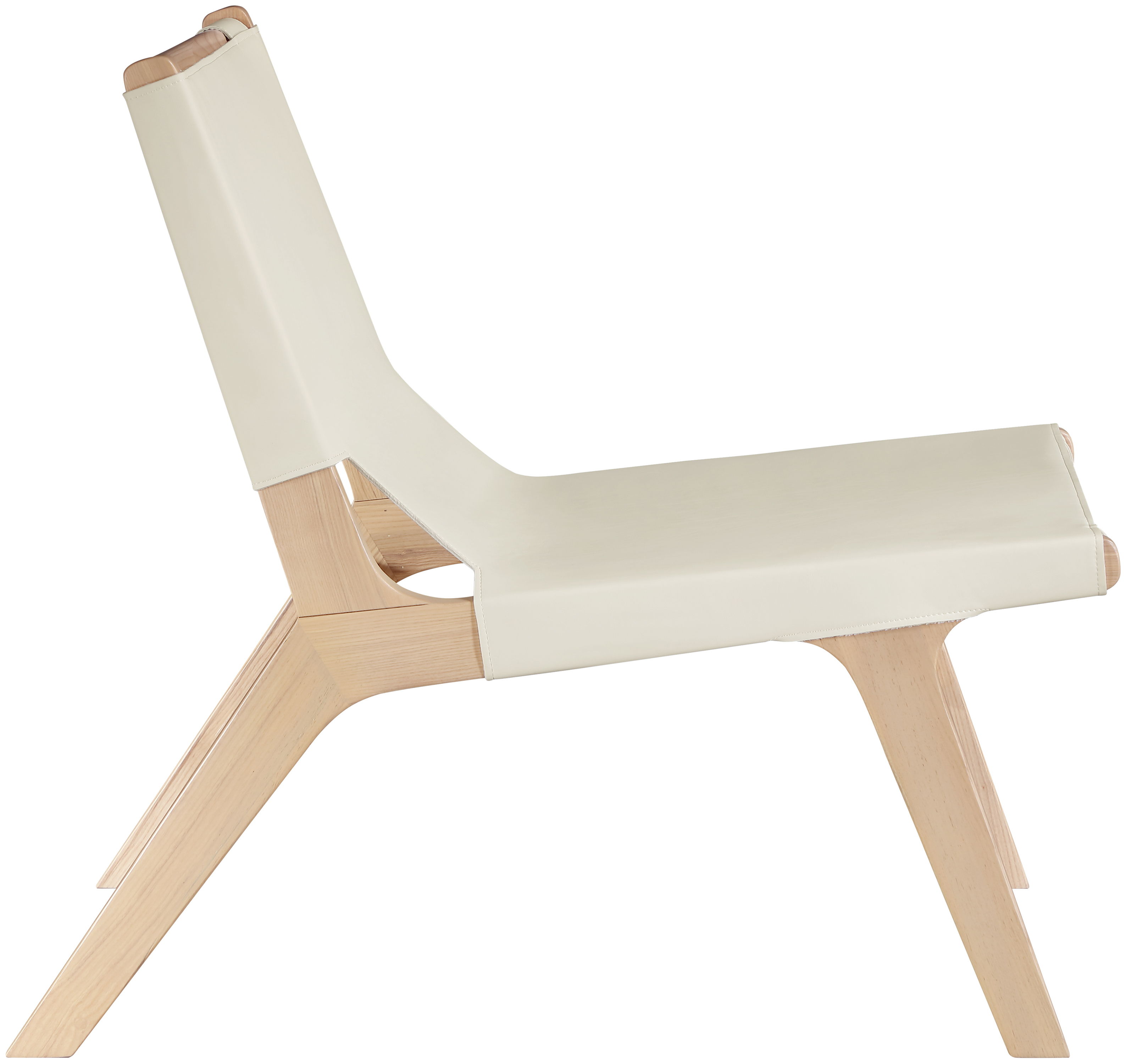 Rawlins - Vegan Leather Accent Chair - Cream