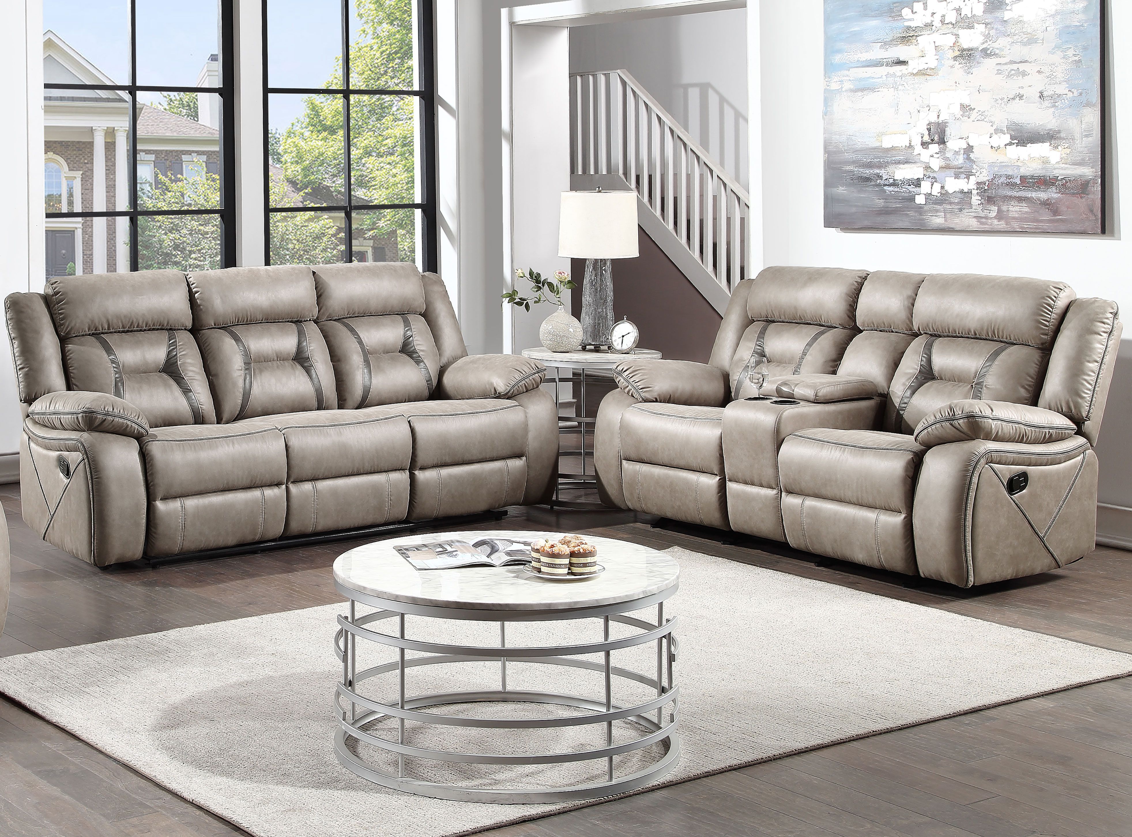 Tyson - Sofa And Loveseat - Dark Gray