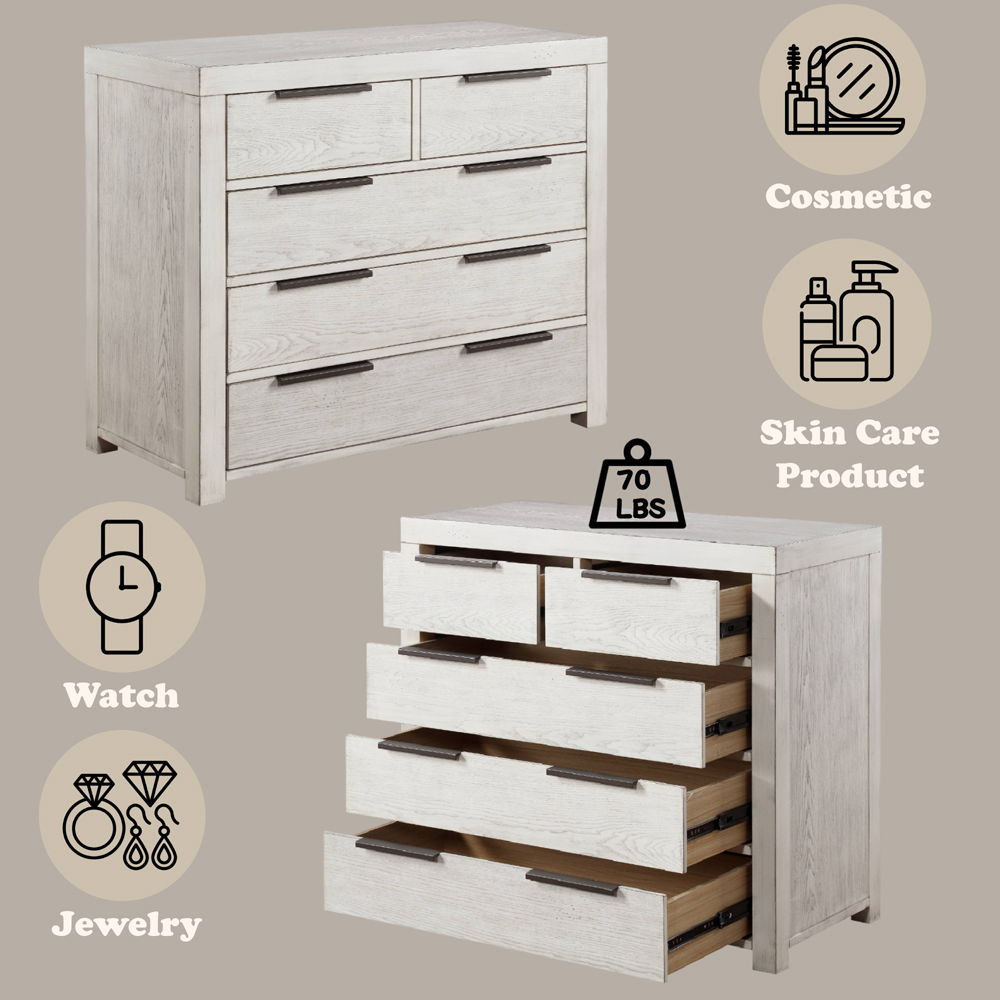 Celerina - Chest - Weathered White, white, view 6