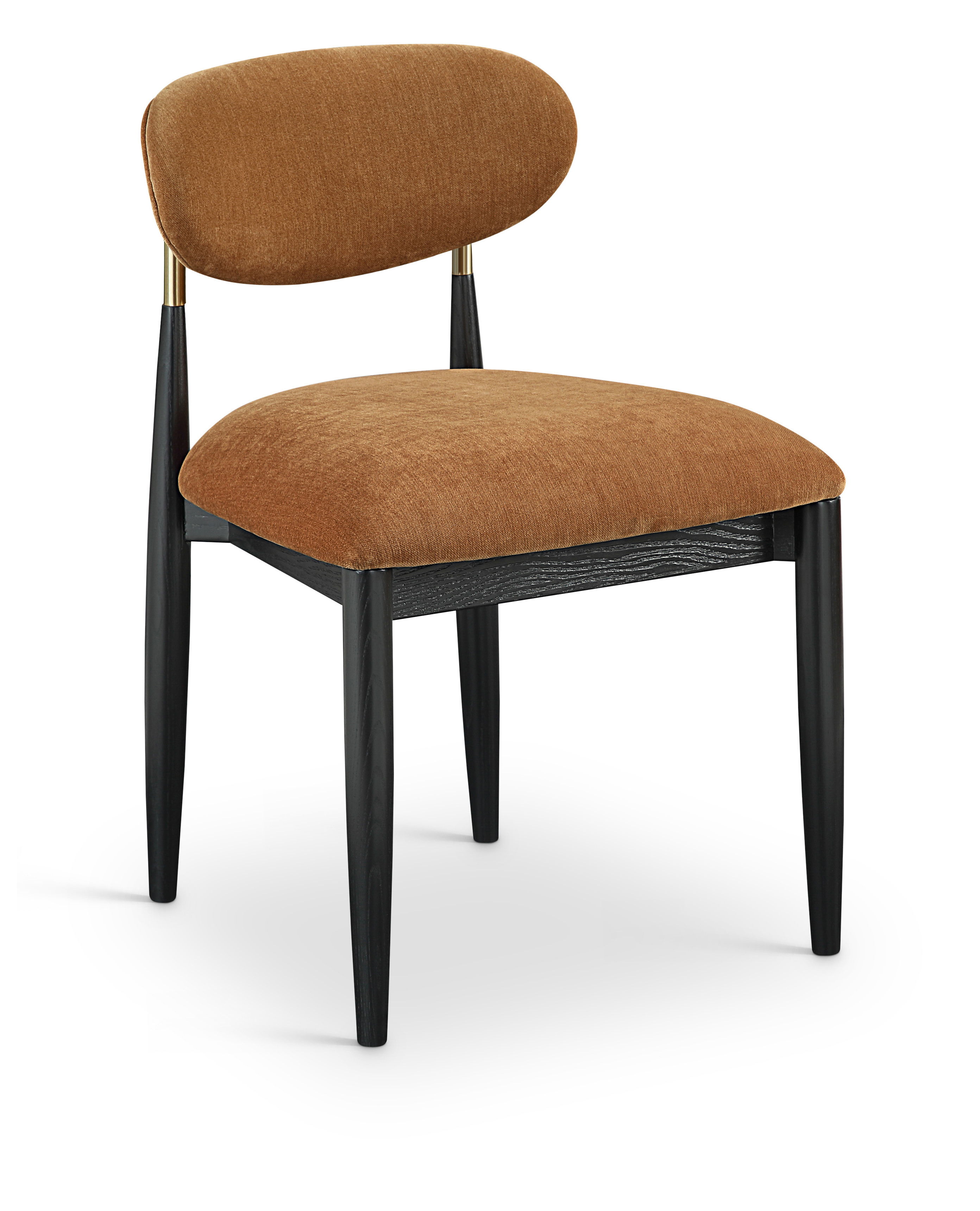 Riccio - Performance Fabric Dining Side Chair (Set of 2) - Cognac