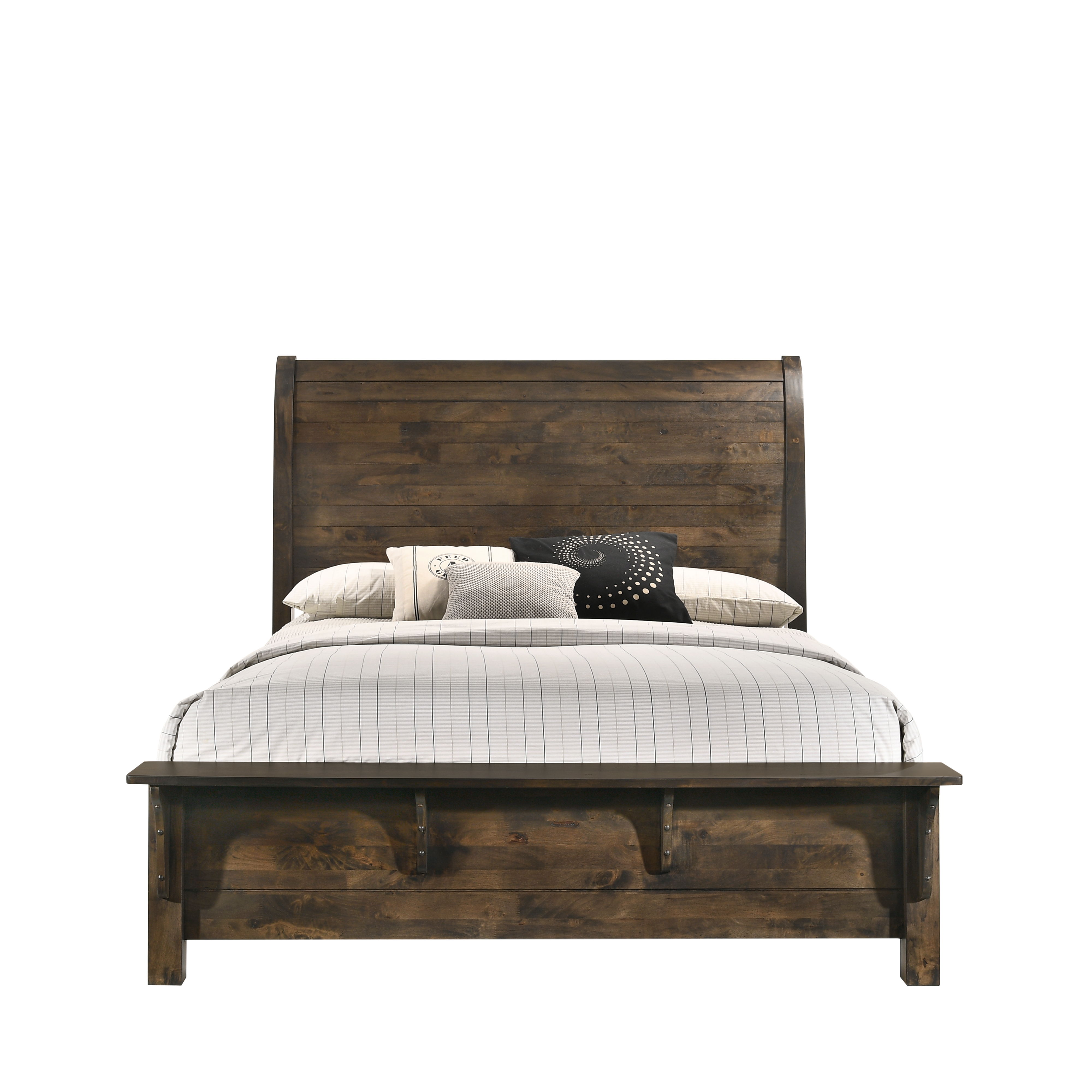 Blue Ridge - 5/0 Queen Bed - Rustic Gray