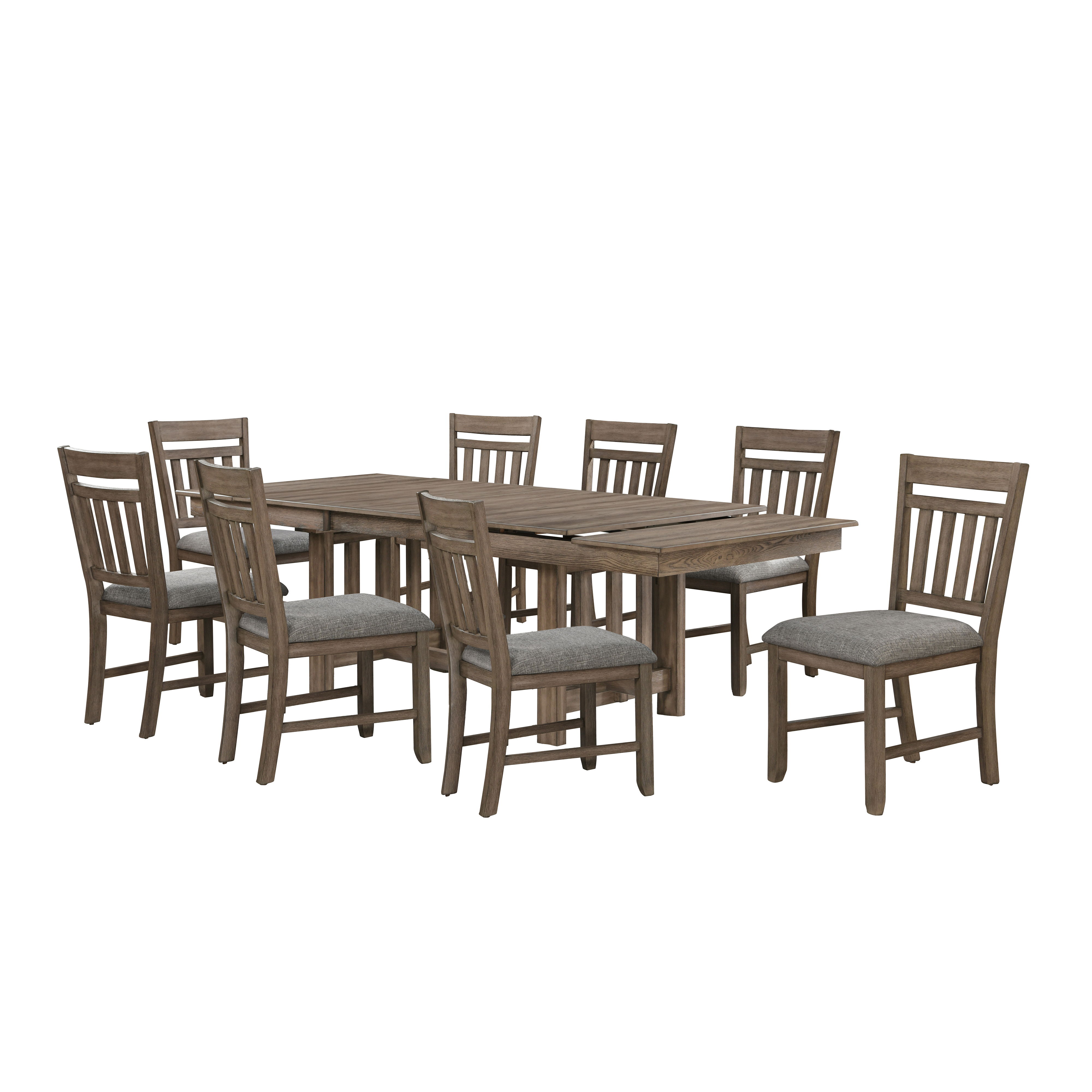 Harrisburg - Dining Table & 8 Chairs - Brown