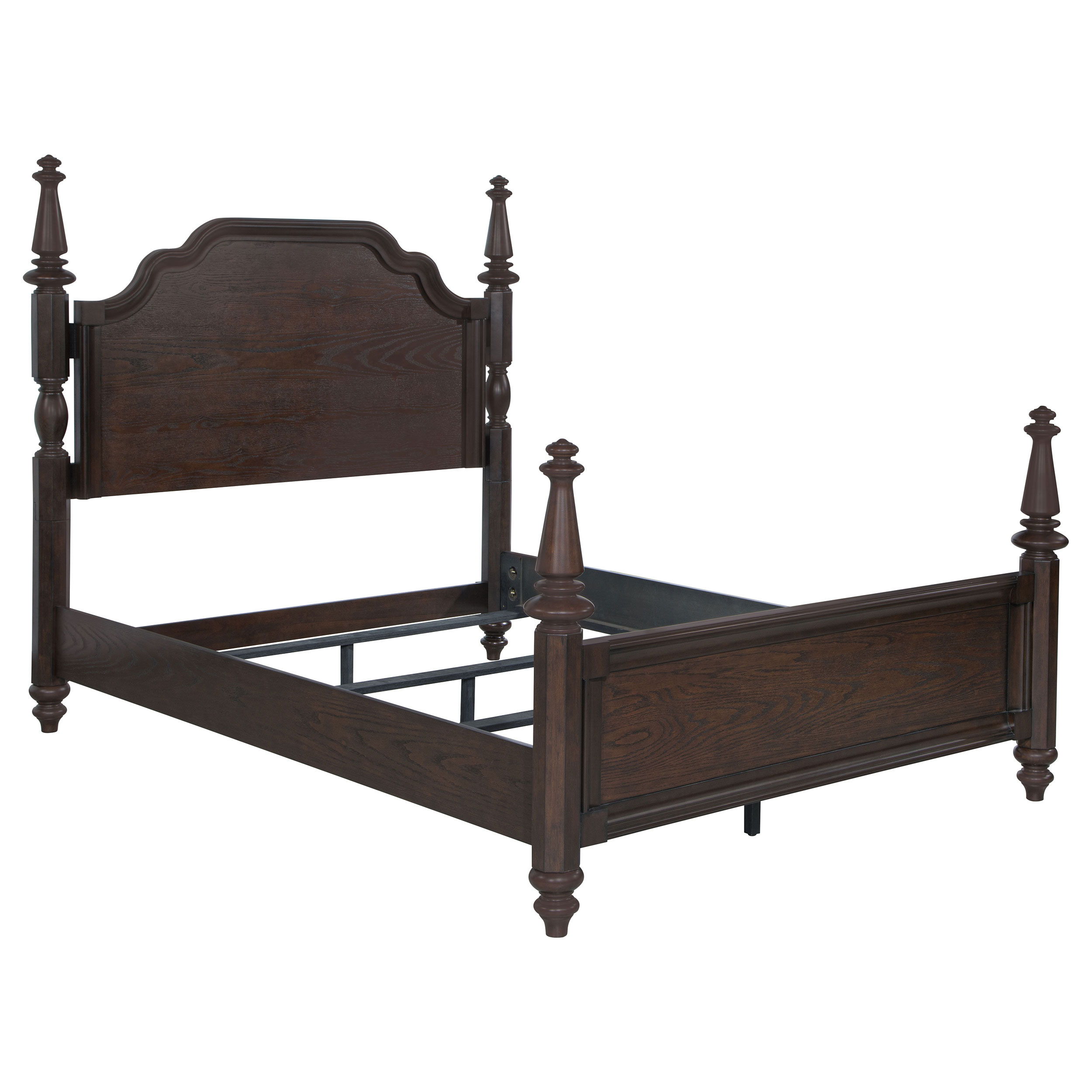 Andover - Four Poster California King Bed - Dark Oak Image