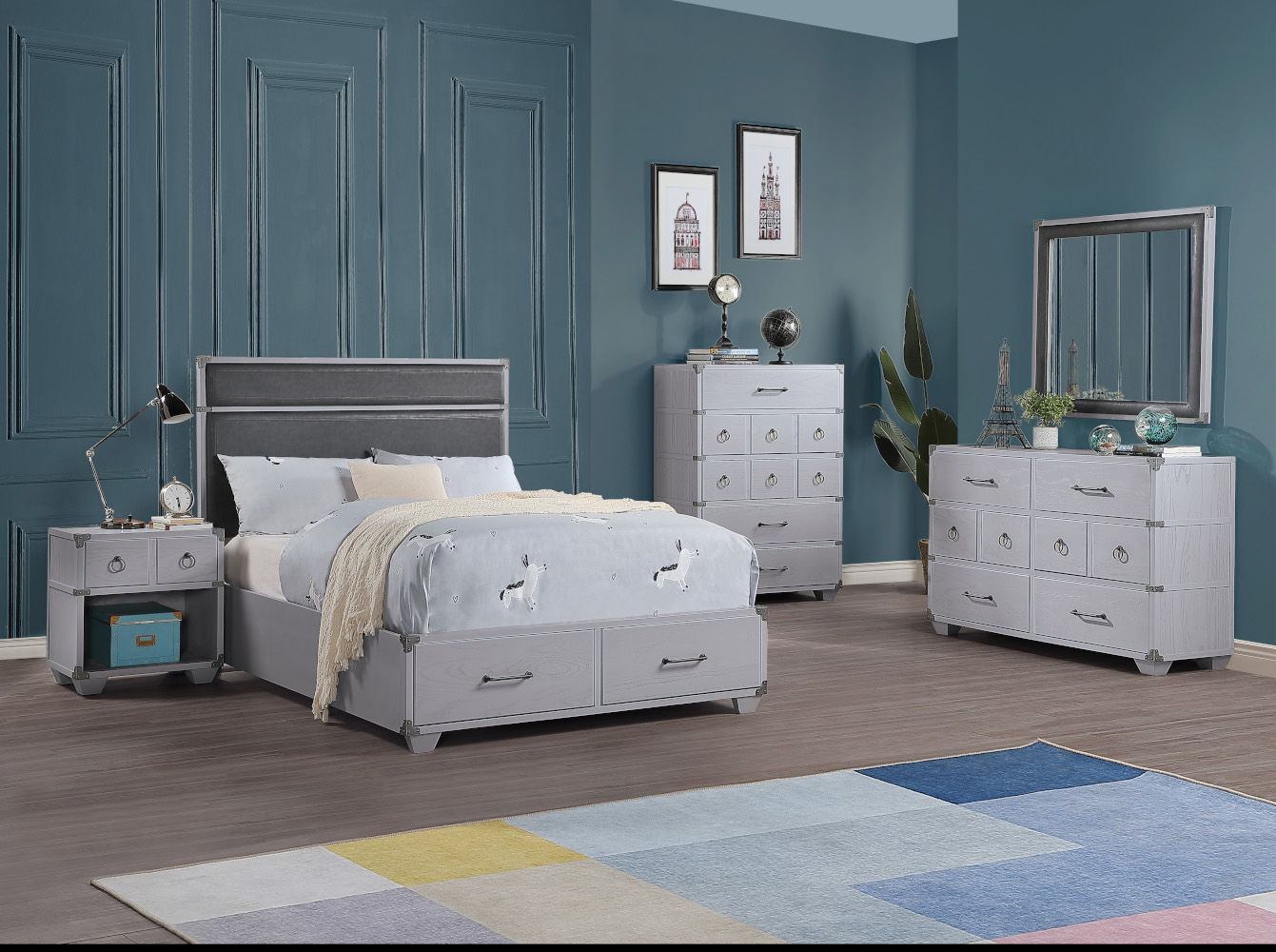 Orchest - Nightstand - Gray, beige, view 5