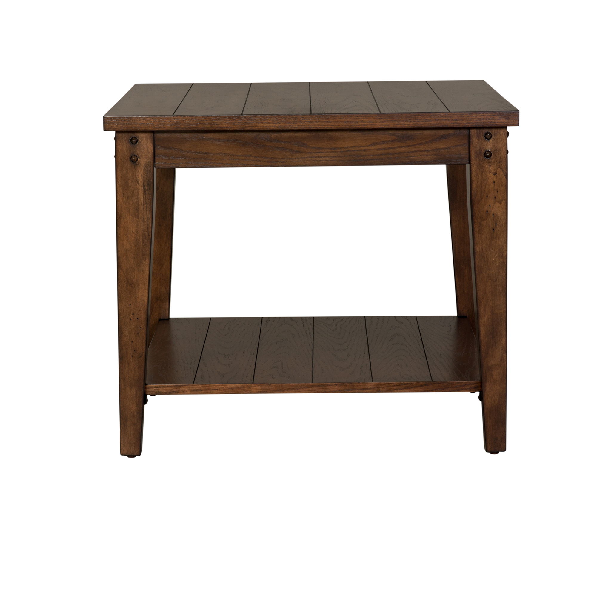 Liberty Furniture Lake House - Square Lamp Table - Rustic Brown