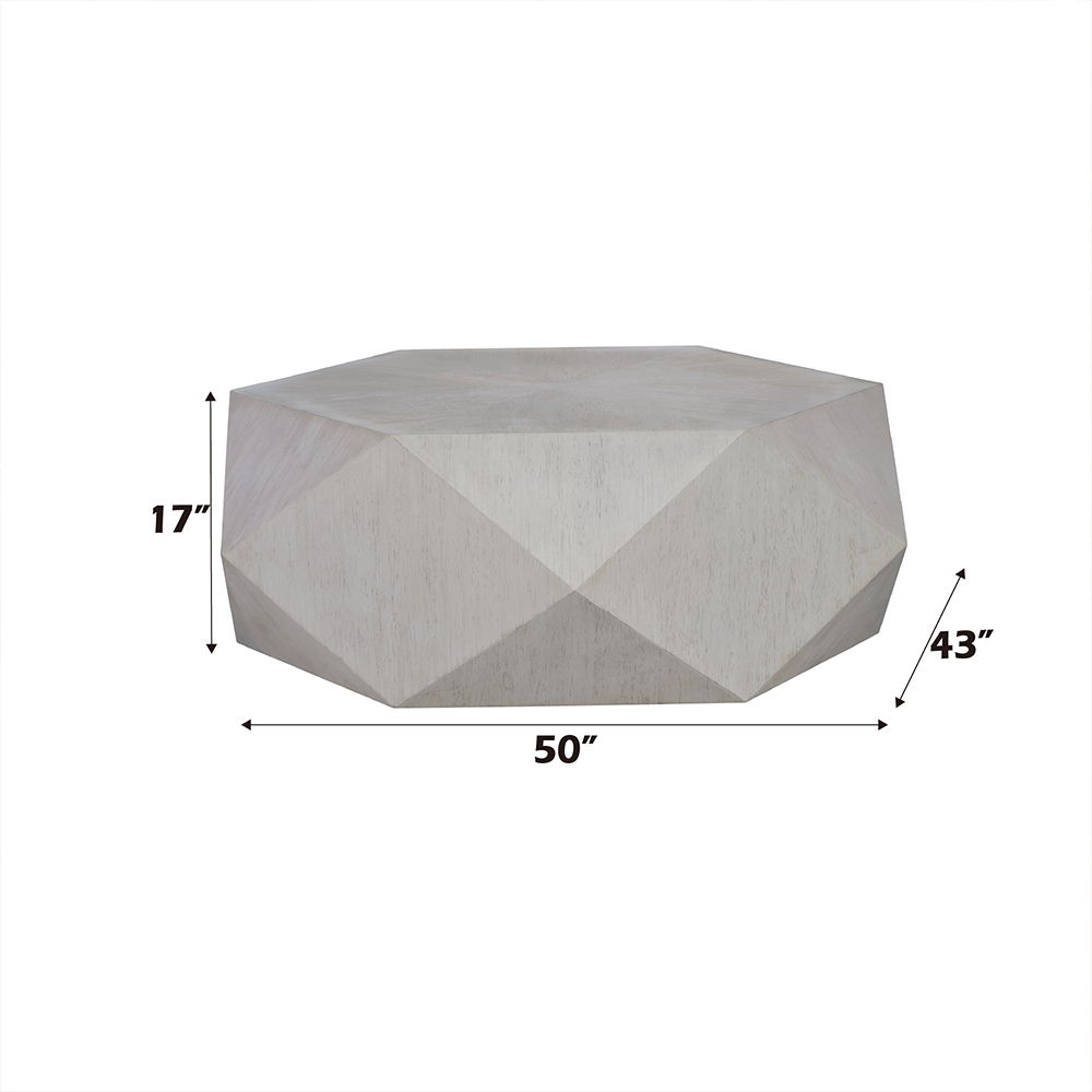 Hanniel - Coffee Table - Antique White, white, view 4