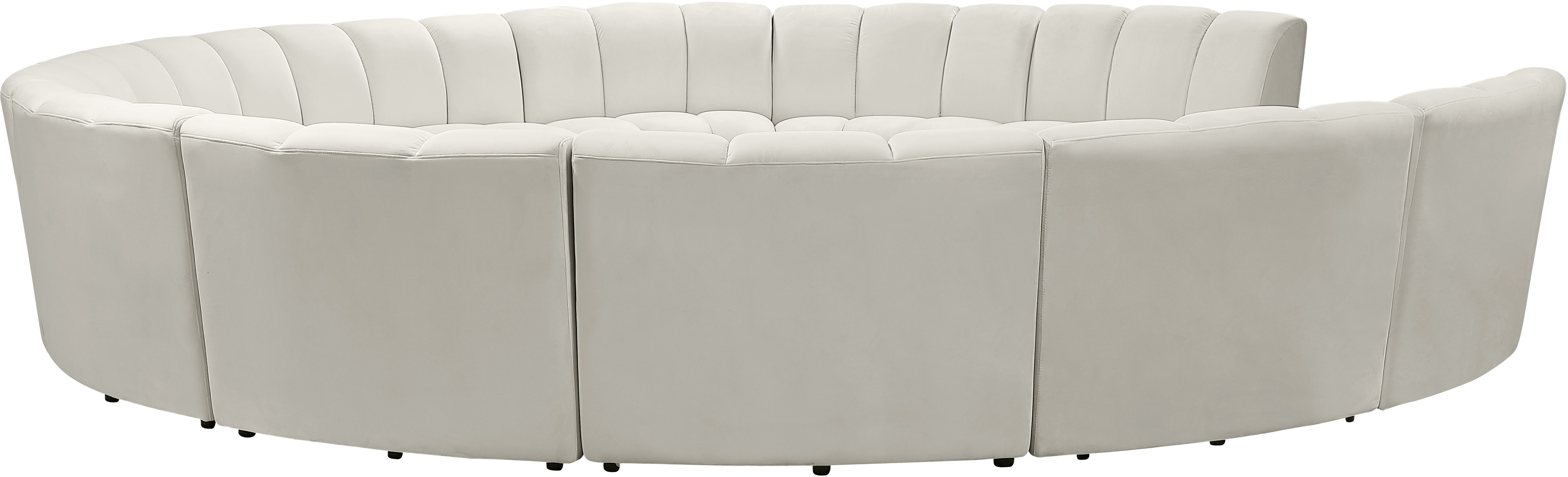 Infinity - 11 Piece Fabric Modular Sectional - Cream