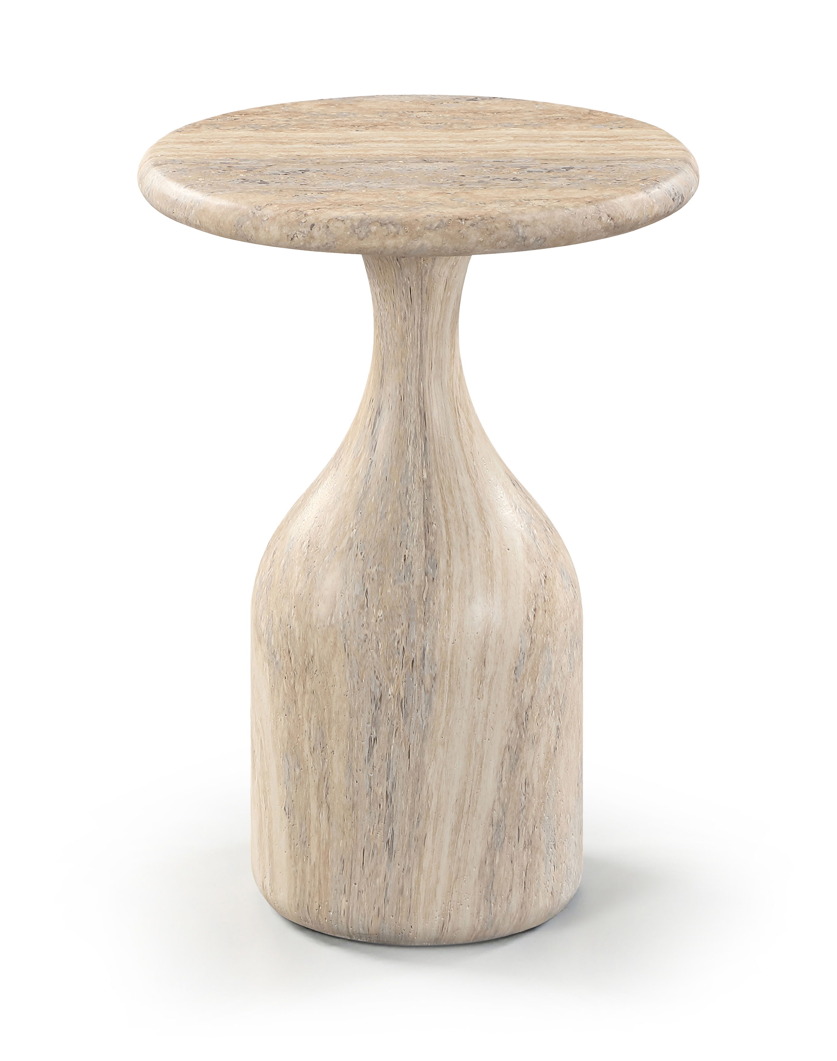 Savona - Concrete Indoor/Outdoor End Table - Travertine