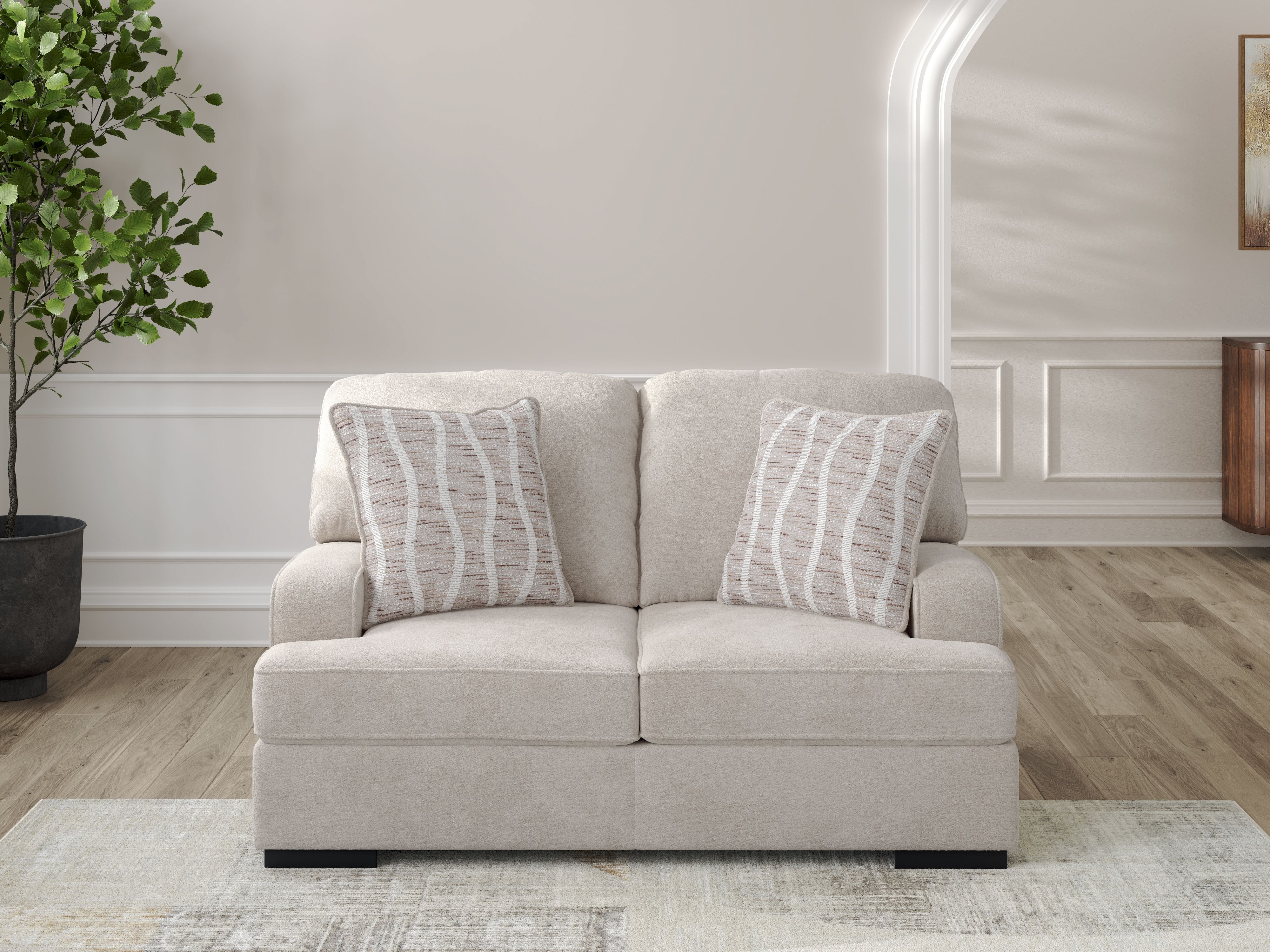 High Profile - Loveseat - Taupe