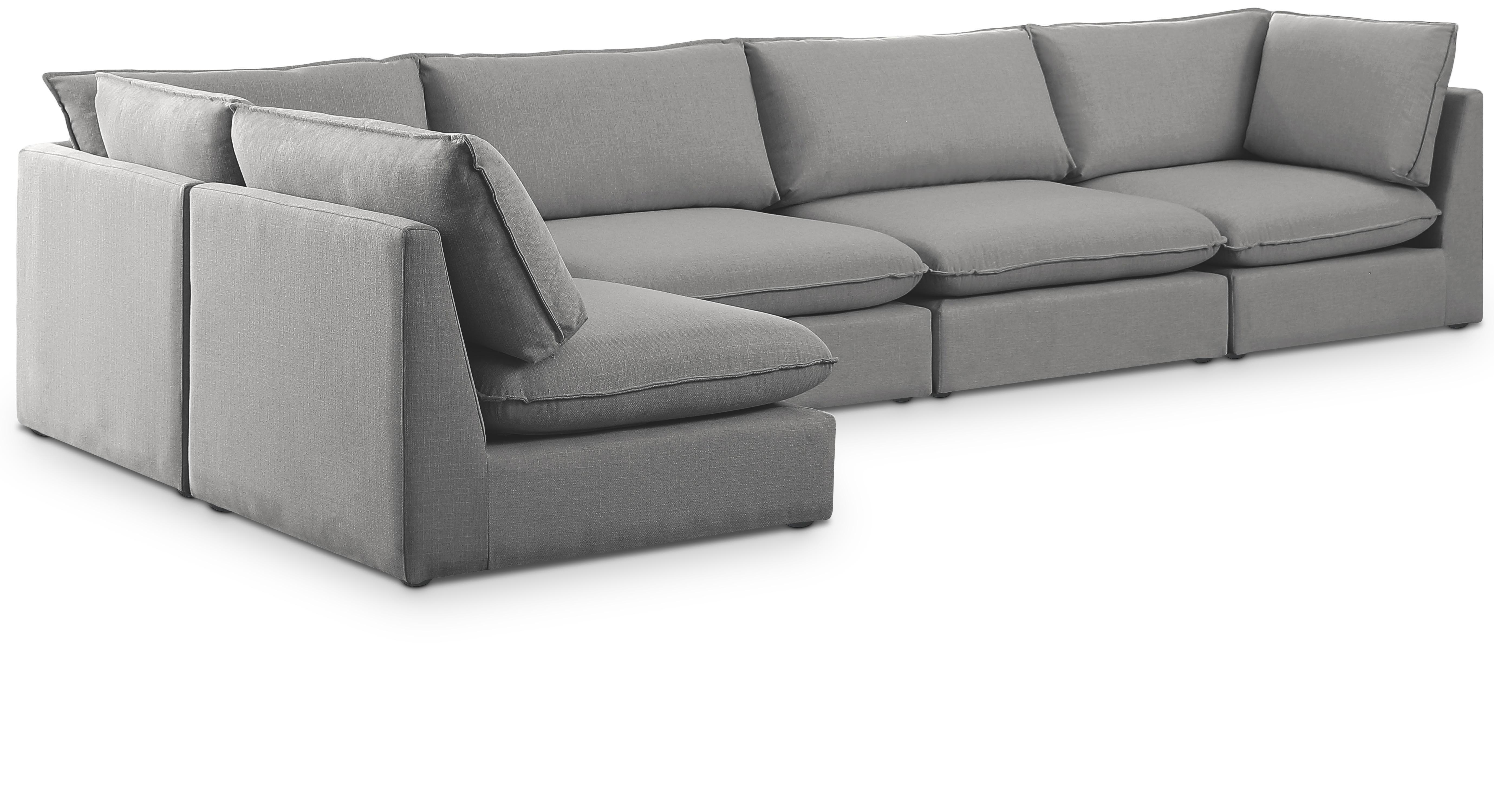 Mackenzie - 5 Piece Modular Sectional - Gray