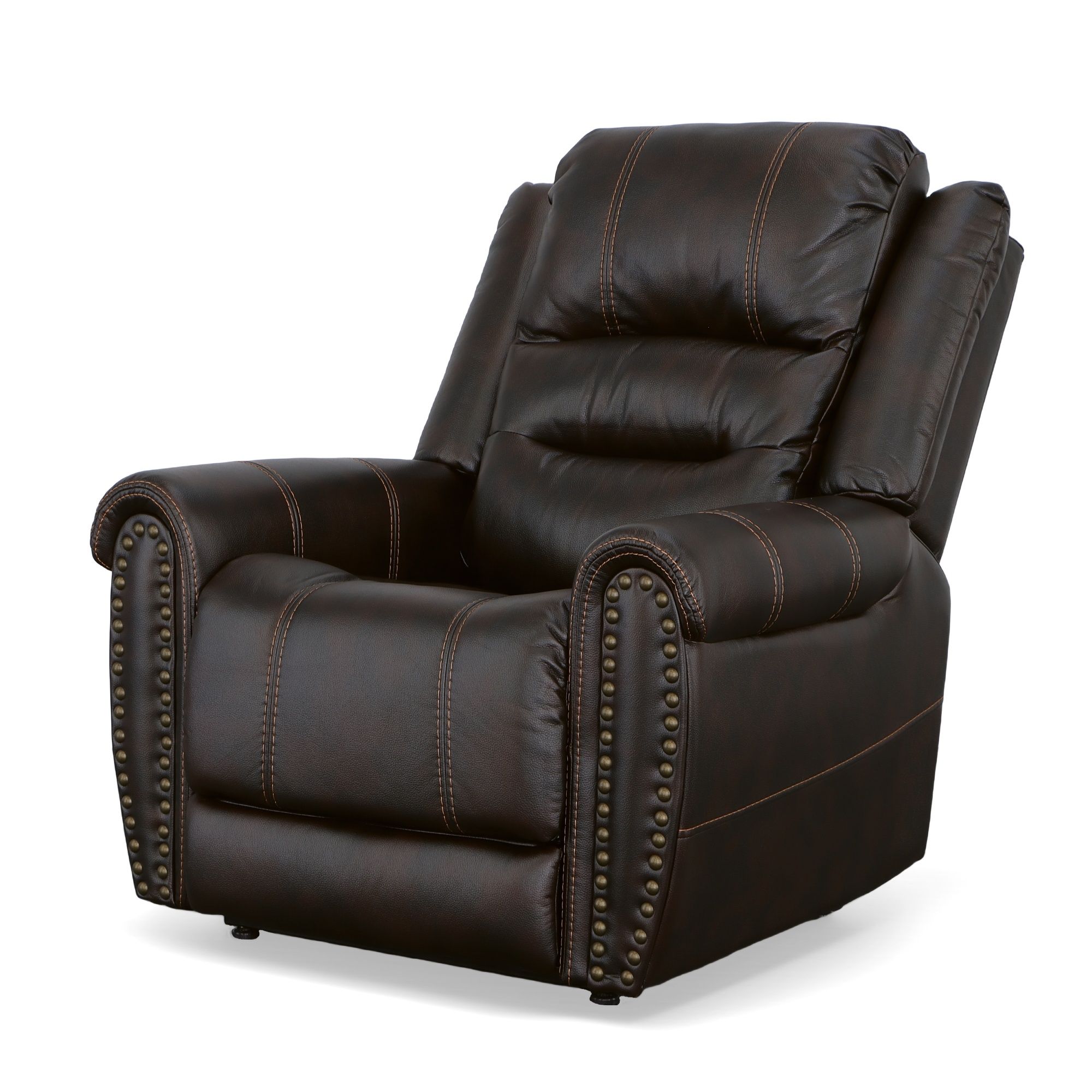 Oscar - Power Lift Recliner With Right-Hand Control & Power Headrest - Molasses, dark brown
