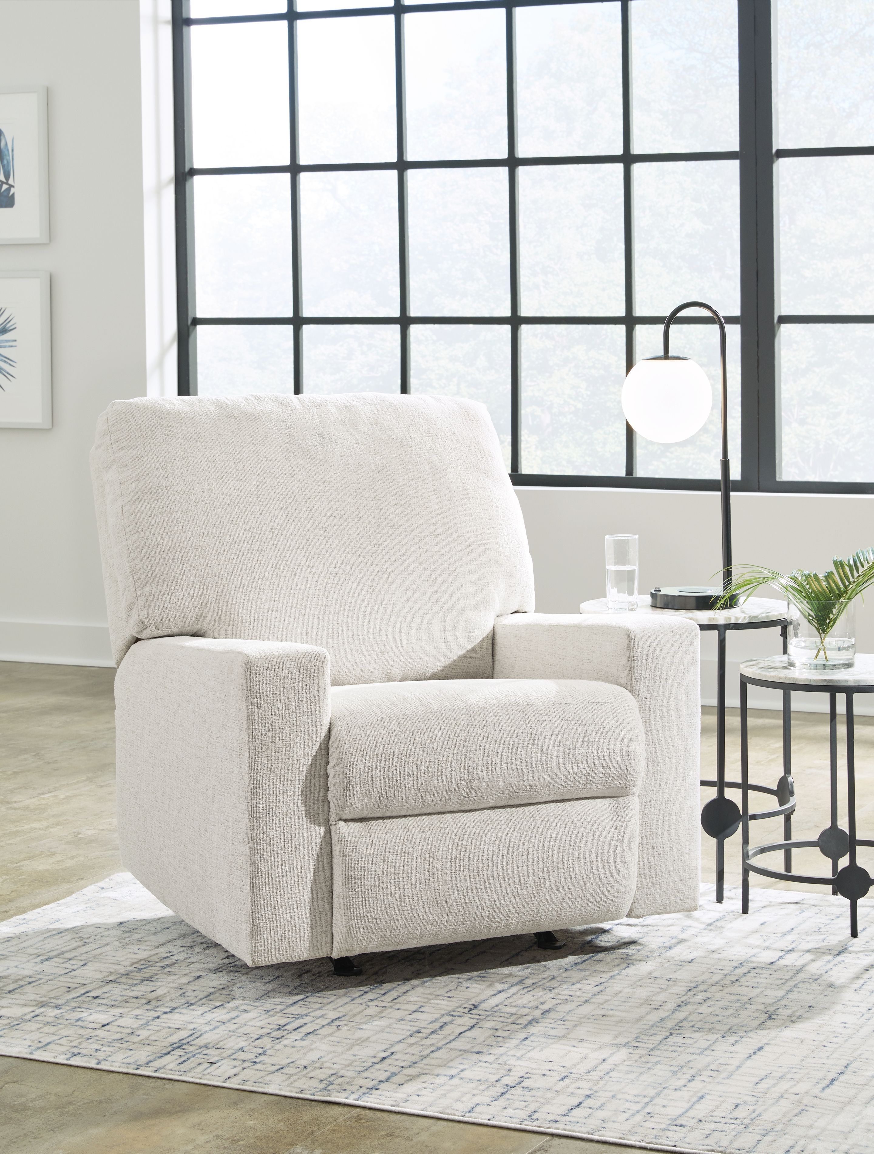 Rannis - 2 Pc. - Twin Sofa Sleeper, Rocker Recliner - Snow