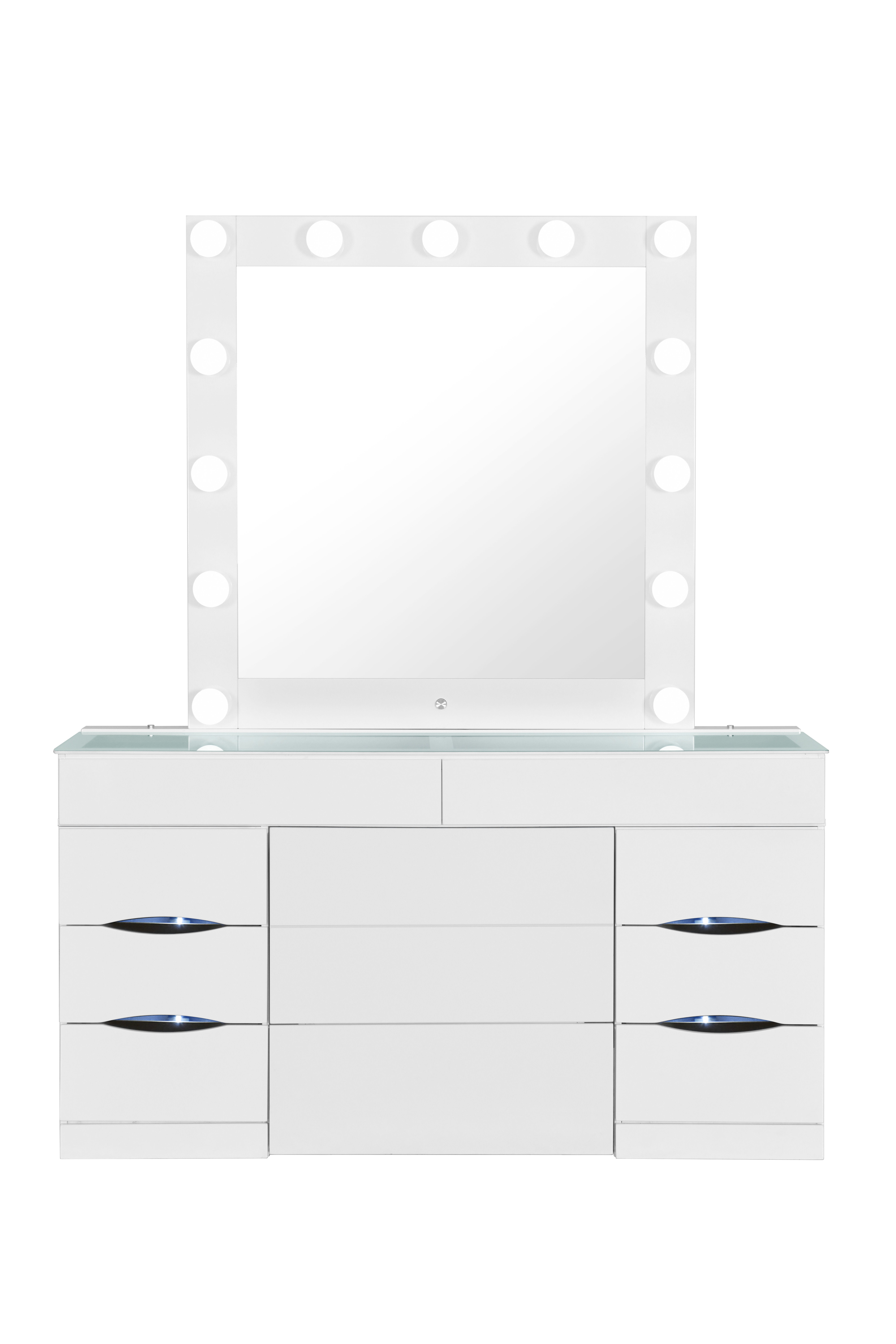Ella - Mirror With LED - White