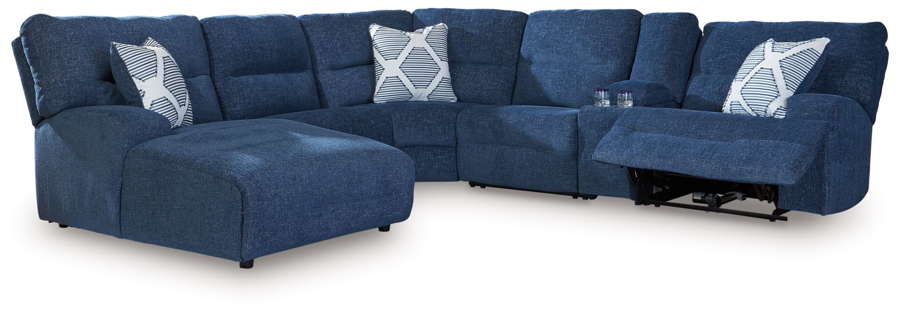 6 Pc · Power Reclining Sectional With Laf Power Reclining Back Chaise