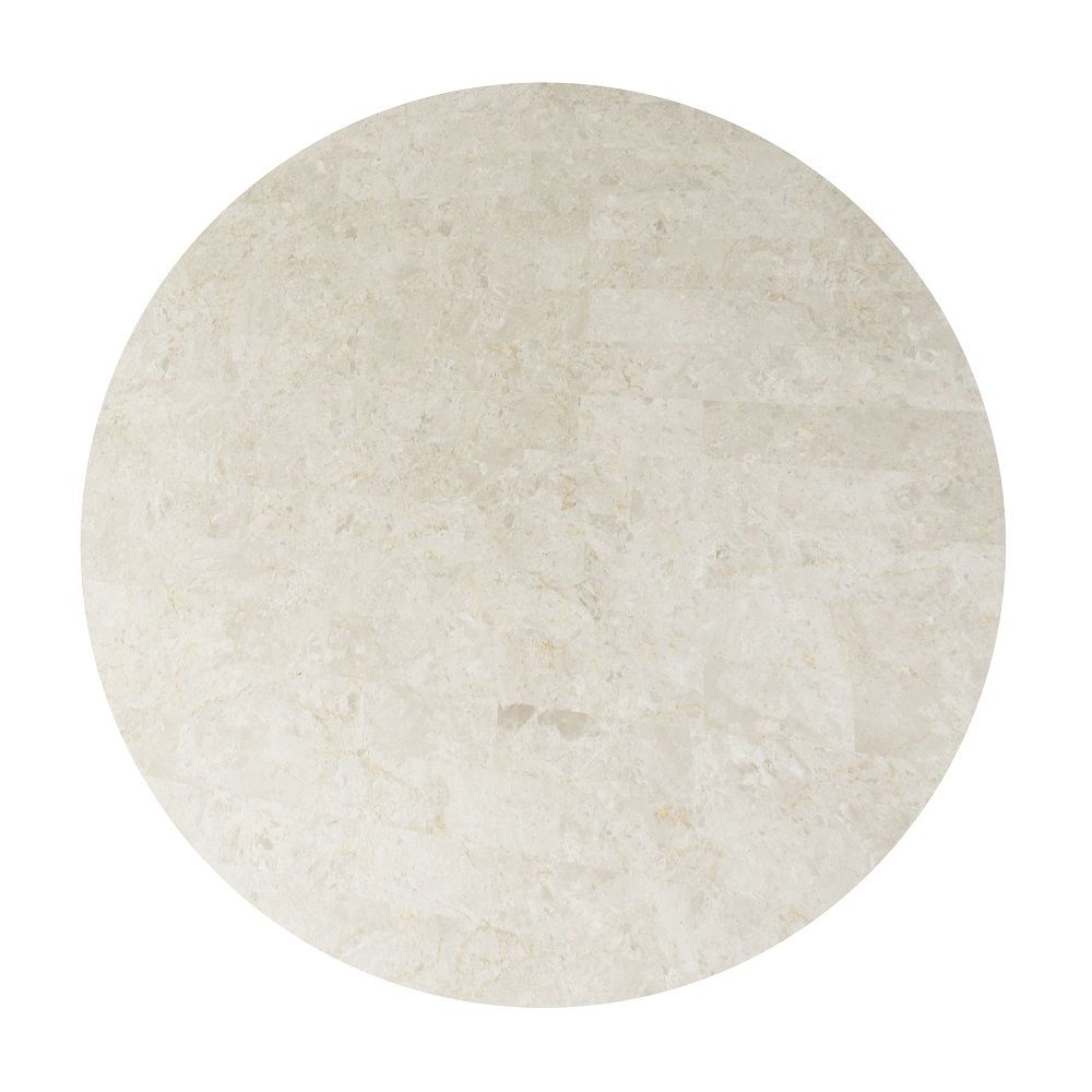 Adalynn - Round Dining Table With Marble Top - White & Weathered Gray Oak, white, view 8