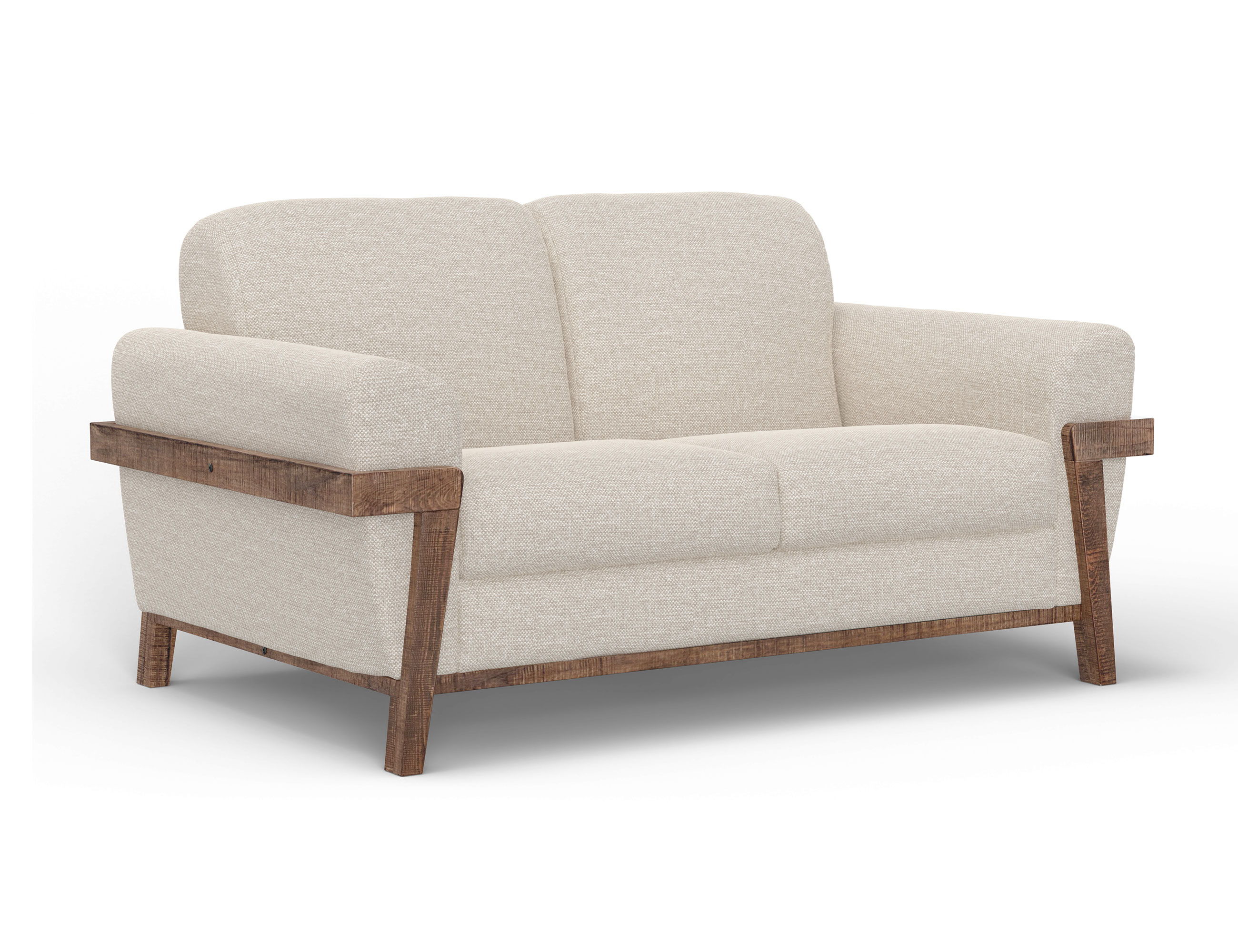 International Furniture Direct Loft Brown - Loveseat - Agreeable Gray